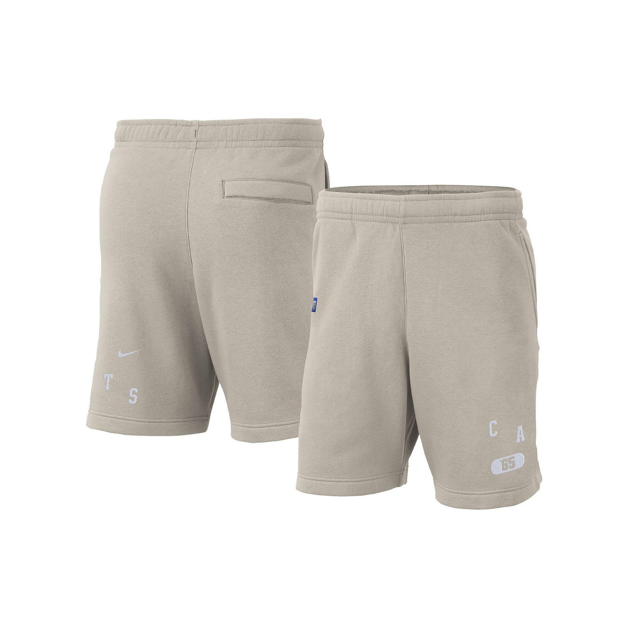 Men's Nike Cream Kentucky Wildcats Fleece Shorts, Size: 2XL, Beige Product Image