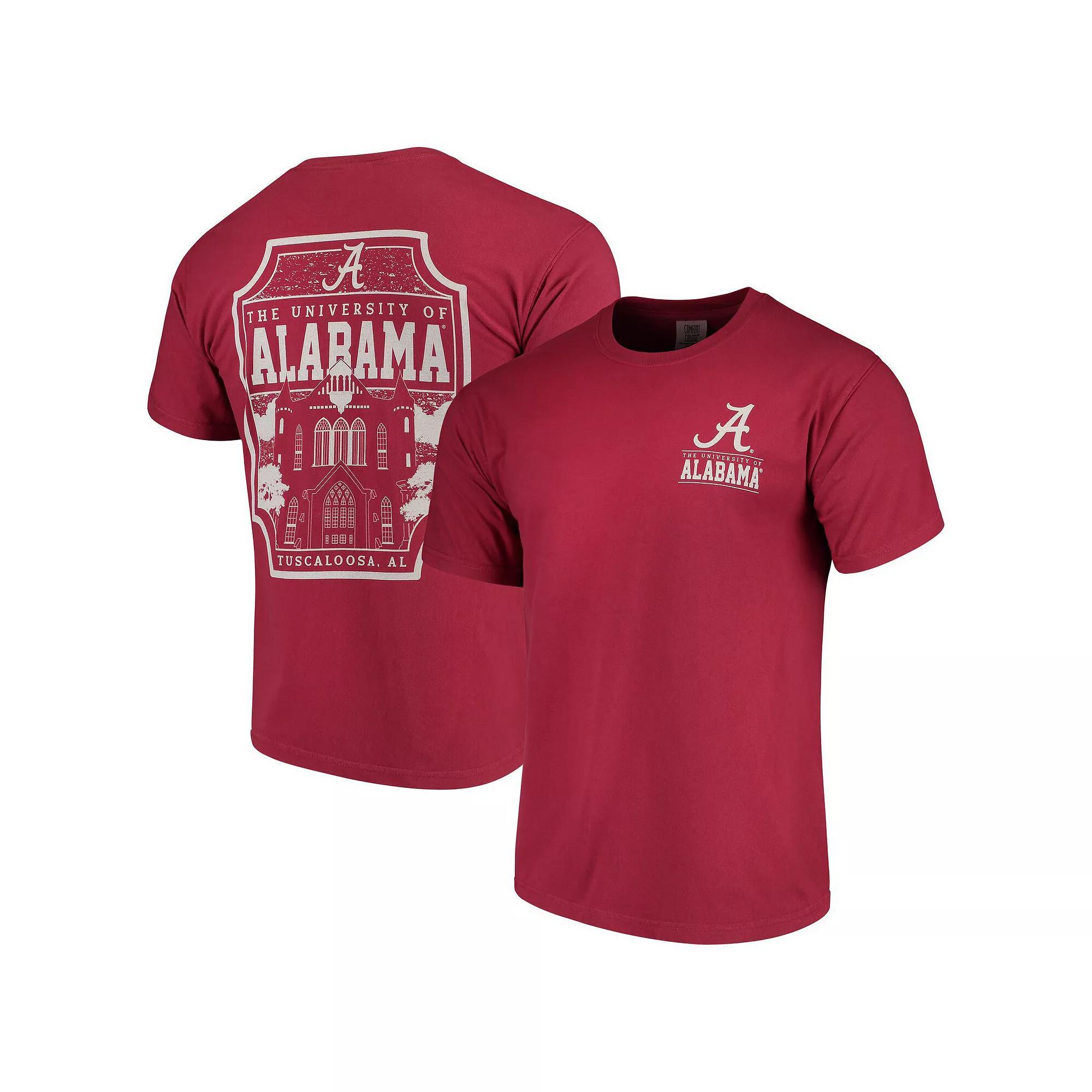 Men's Crimson Alabama Crimson Tide Comfort Colors Campus Icon T-Shirt, Size: XL, Red Product Image