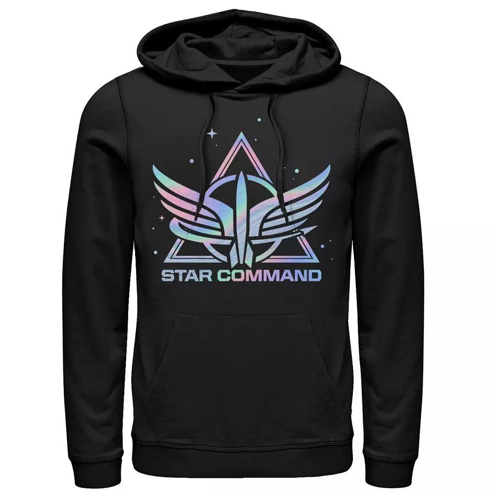 Disney / Pixar's Lightyear Men's Holographic Star Command Logo Hoodie,  Product Image
