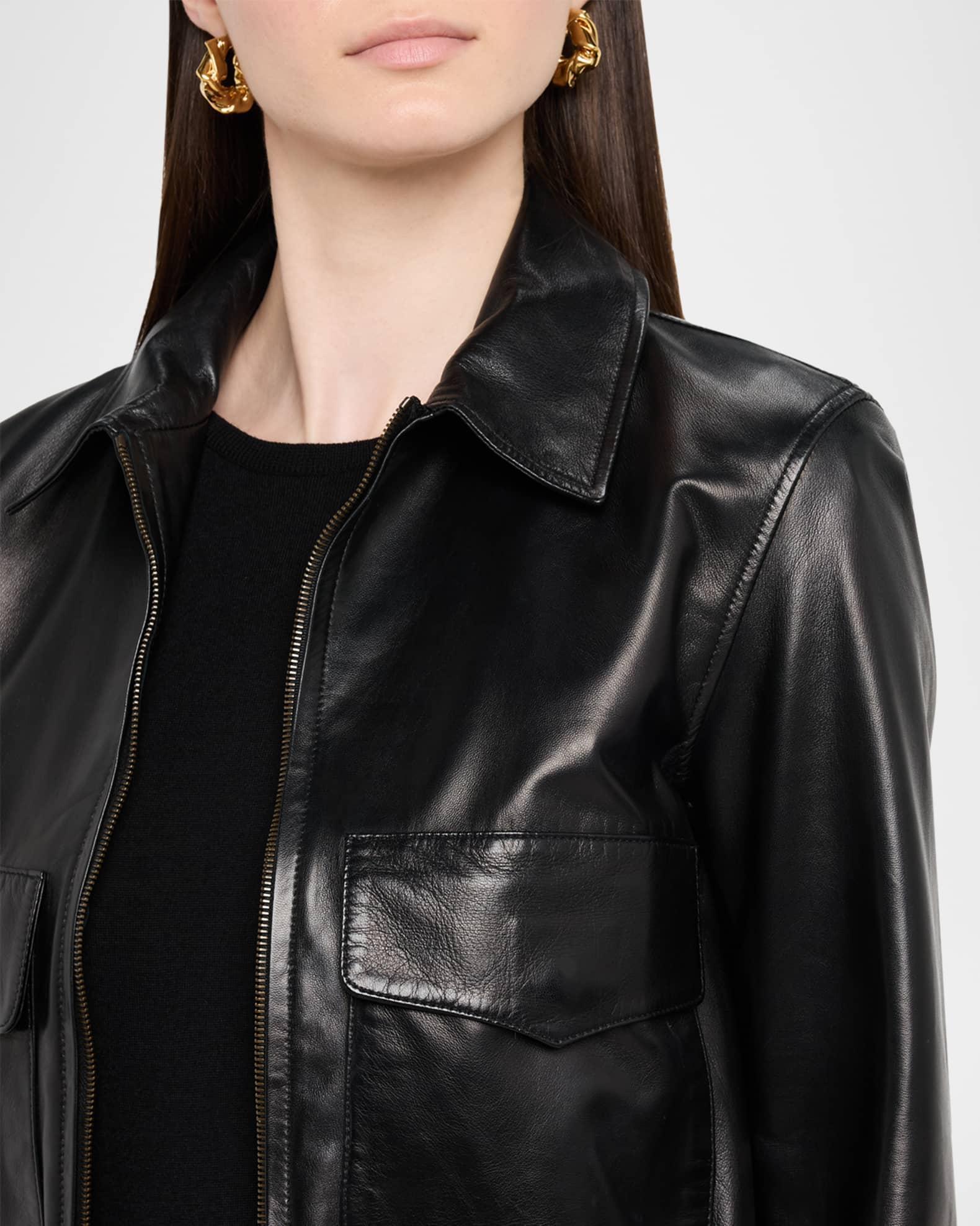 Redley Leather Bomber Jacket Product Image