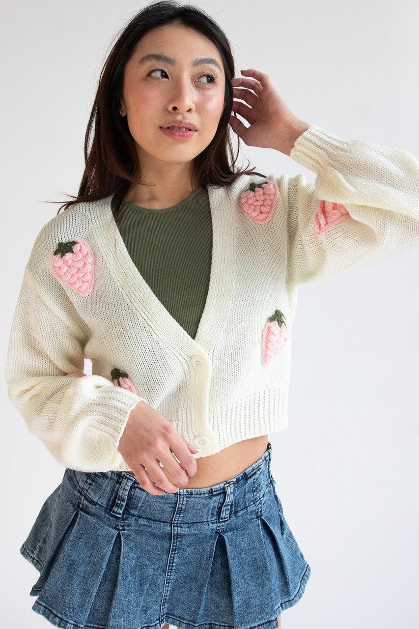 The Strawberry Patch Cardigan Product Image