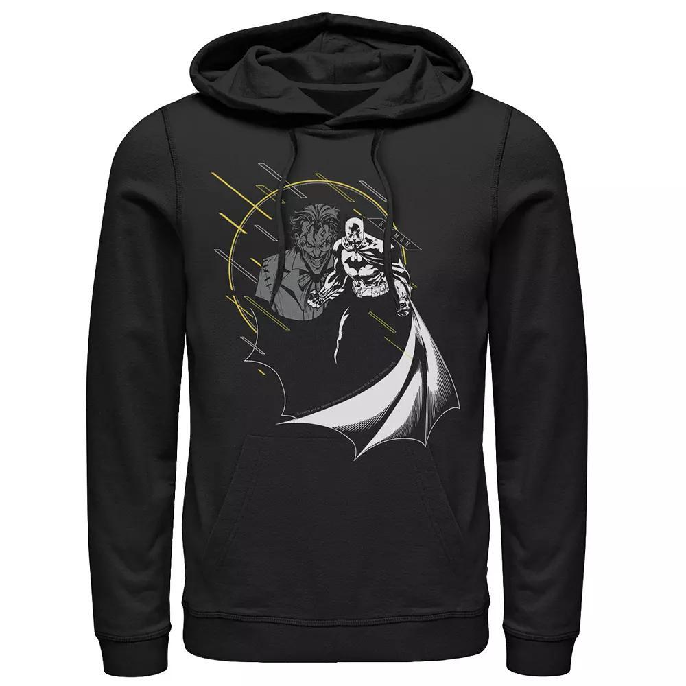 Mens DC Comics Batman And Joker Circle Portrait Hoodie, Men's, Size: XL, Black Product Image