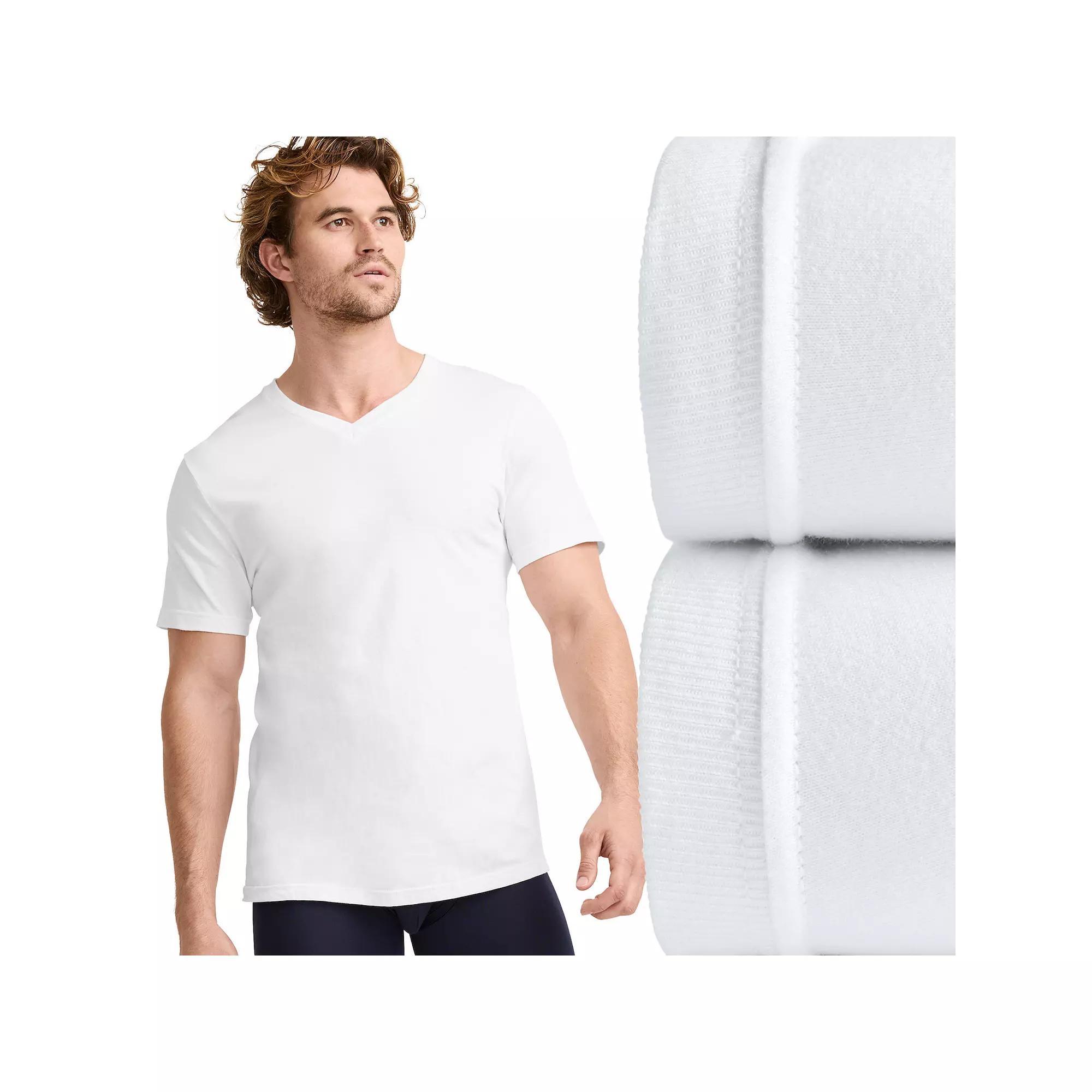 Big & Tall Jockey® 2-pack Big Man Classic V-Neck Undershirt, Men's,  Product Image