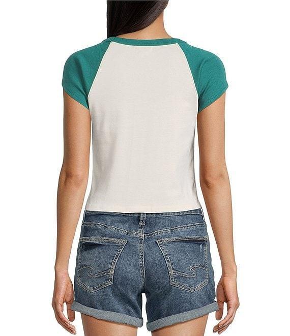 Billabong Beach Club Babe Color Block Raglan Sleeve T-Shirt Product Image