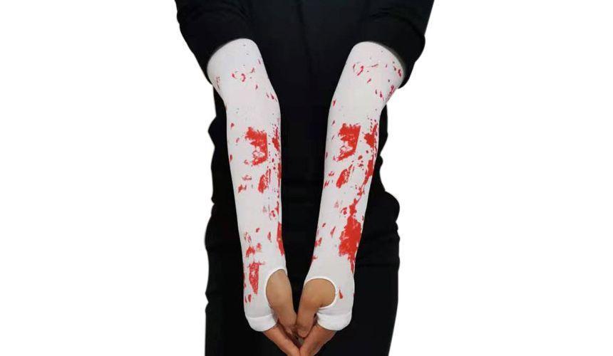 Spider Web Print Halloween Arm Sleeves Product Image