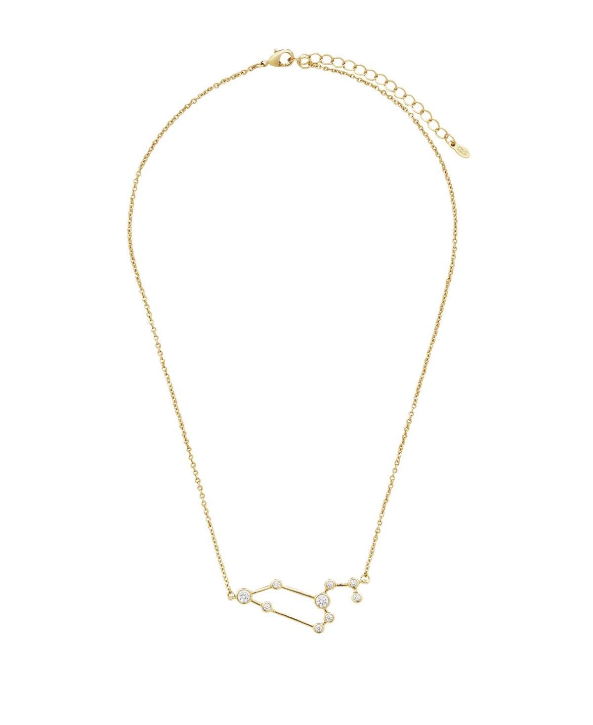 Womens When Stars Align Constellation Necklace in 14k Gold Plate Product Image