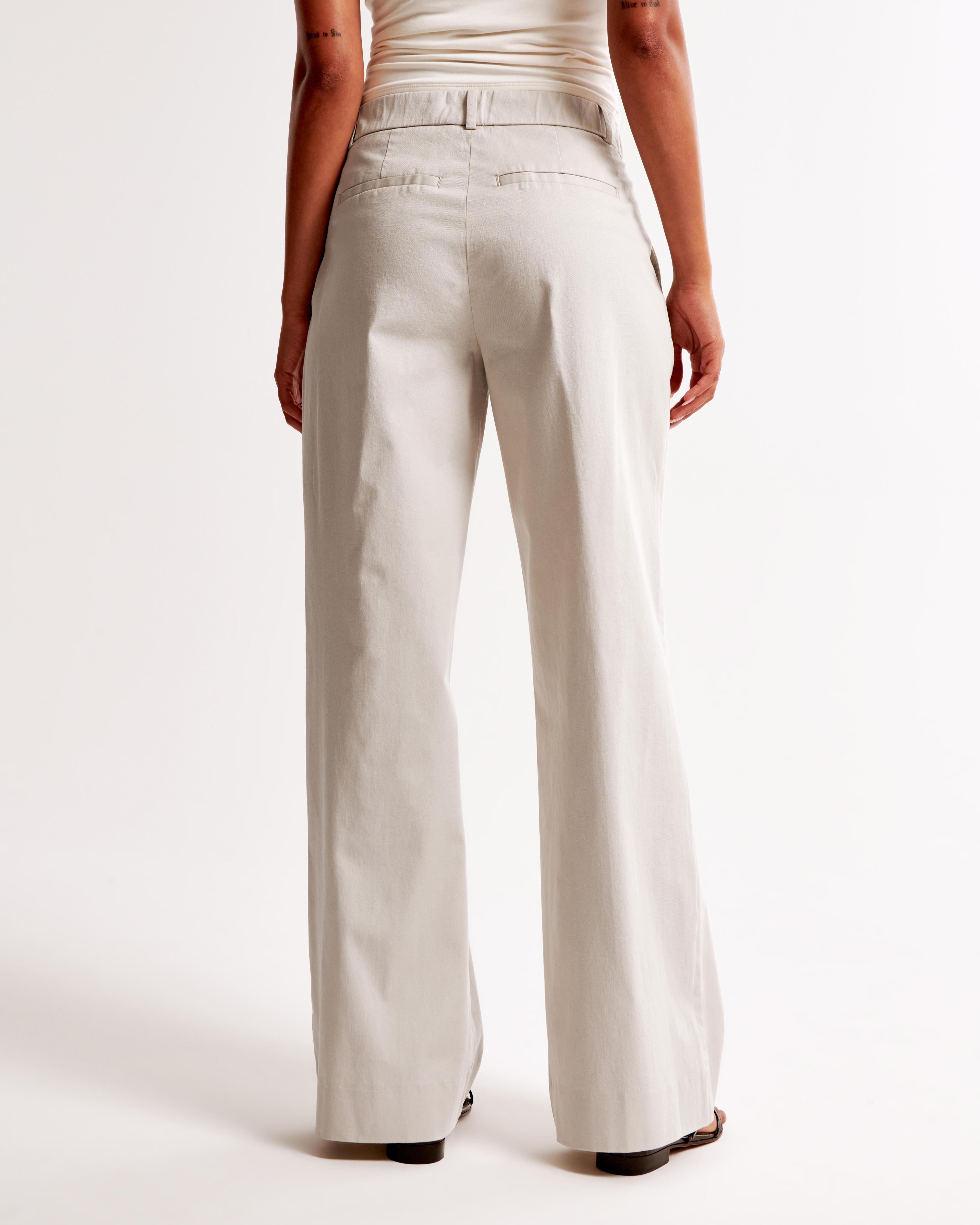 A&F Sloane Low Rise Tailored Twill Pant Product Image