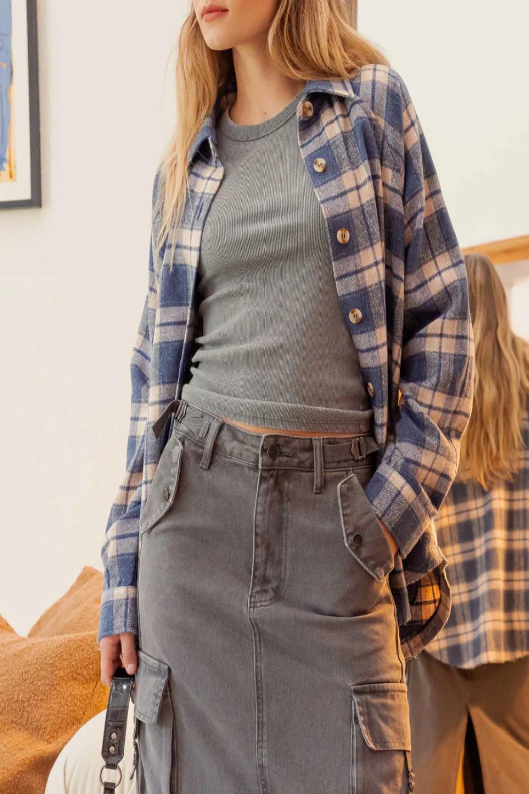 Oversized Flannel Shacket Product Image