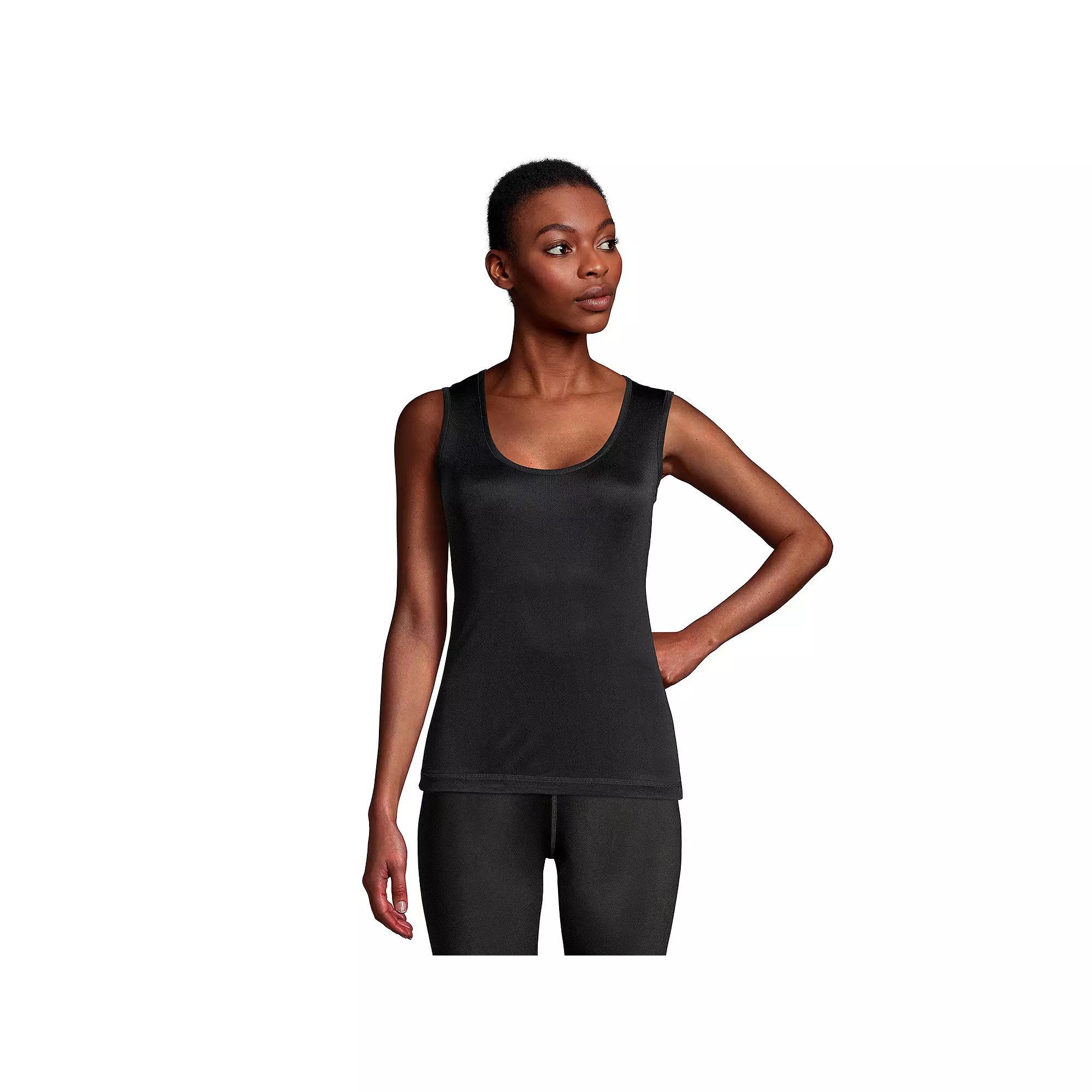 Women's Lands' End Silk Interlock Tank Undershirt,  Product Image