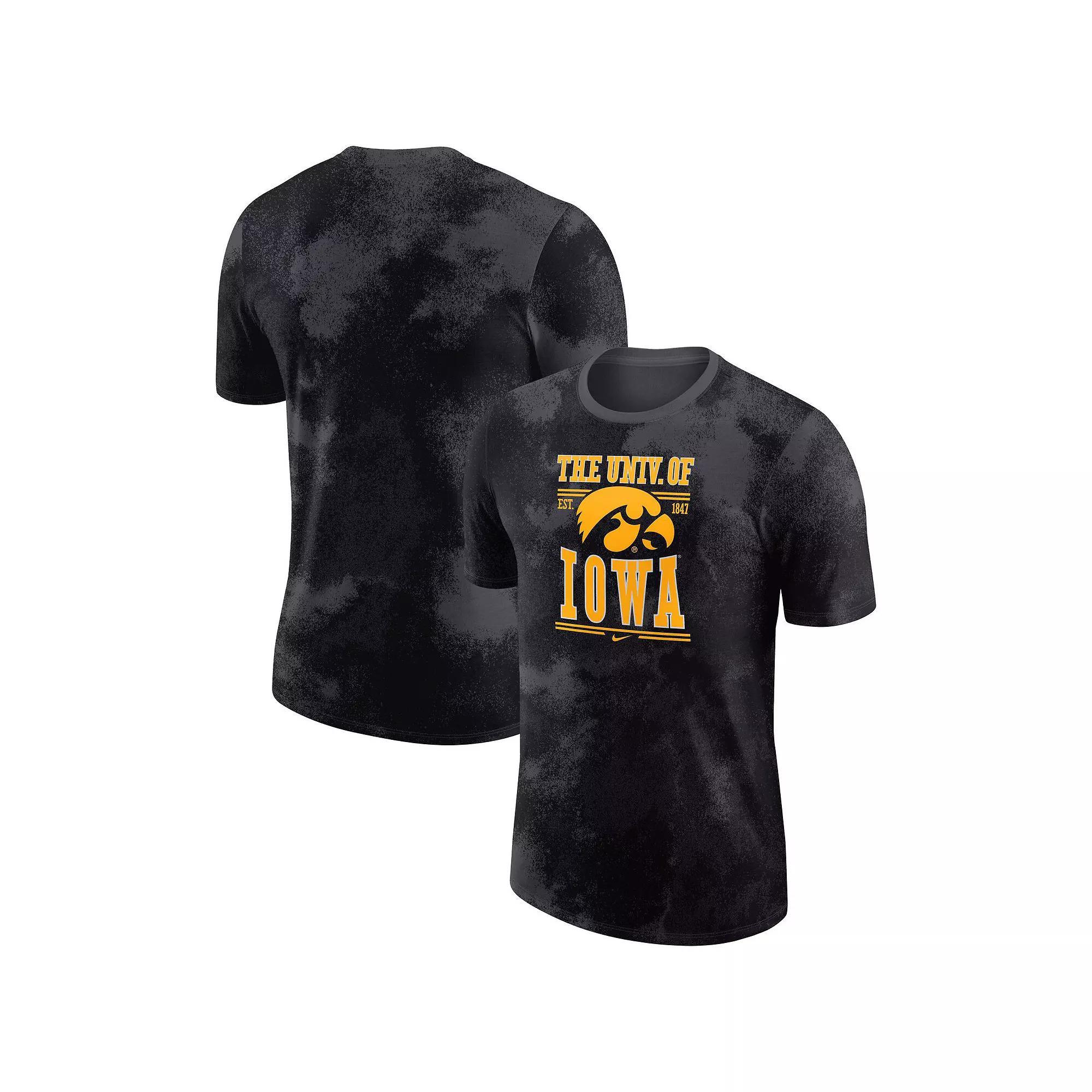 Men's Nike Anthracite Iowa Hawkeyes Team Stack T-Shirt, Size: XL, Grey Product Image