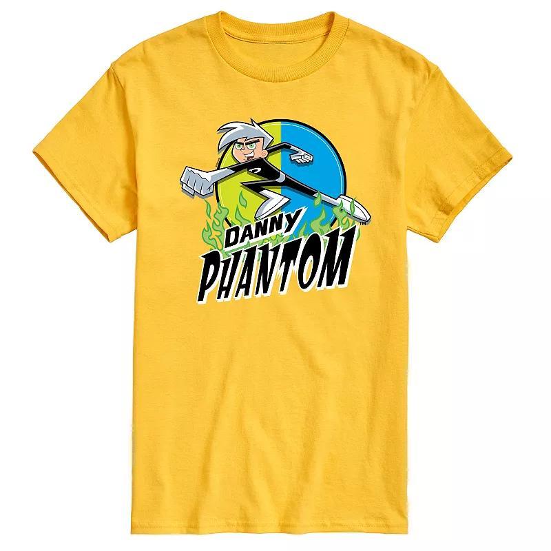 Mens Danny Phantom Danny Badge Graphic Tee Grey Gray Product Image