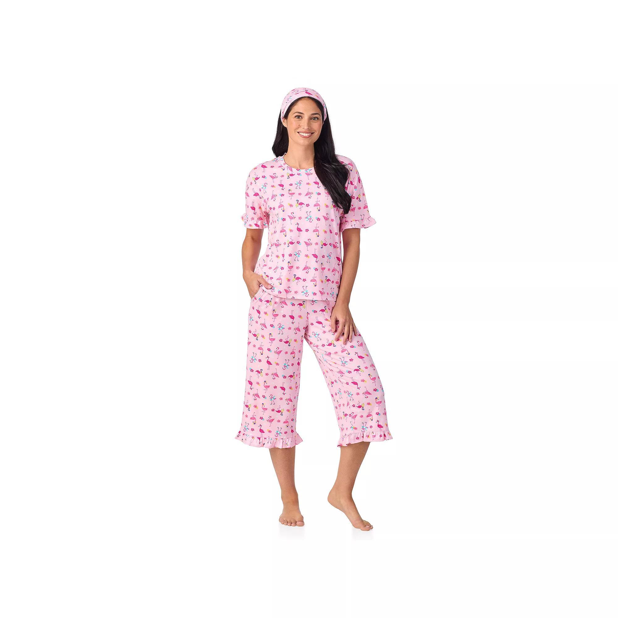 Cuddl Duds® Sweater Knit Pajama Top & Pajama Pants Set, Women's, Size: XL, Pink Pet Frames Product Image