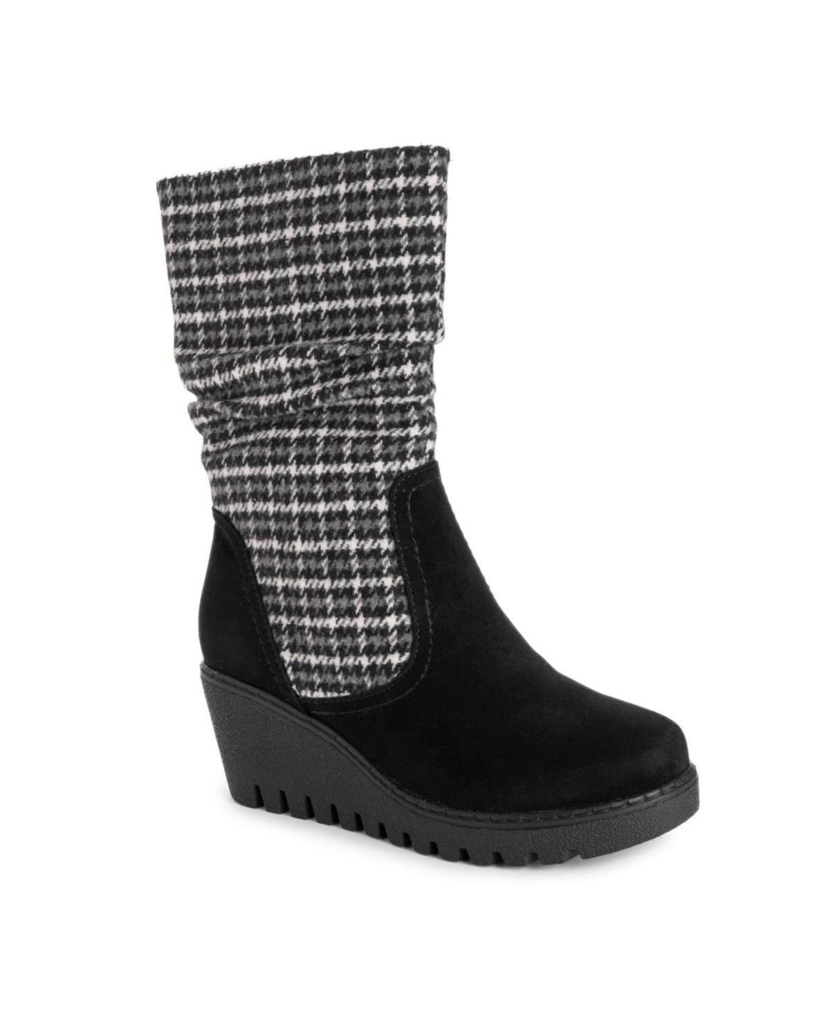 MUK LUKS Vermont Stowe Womens Wedge Boots Product Image