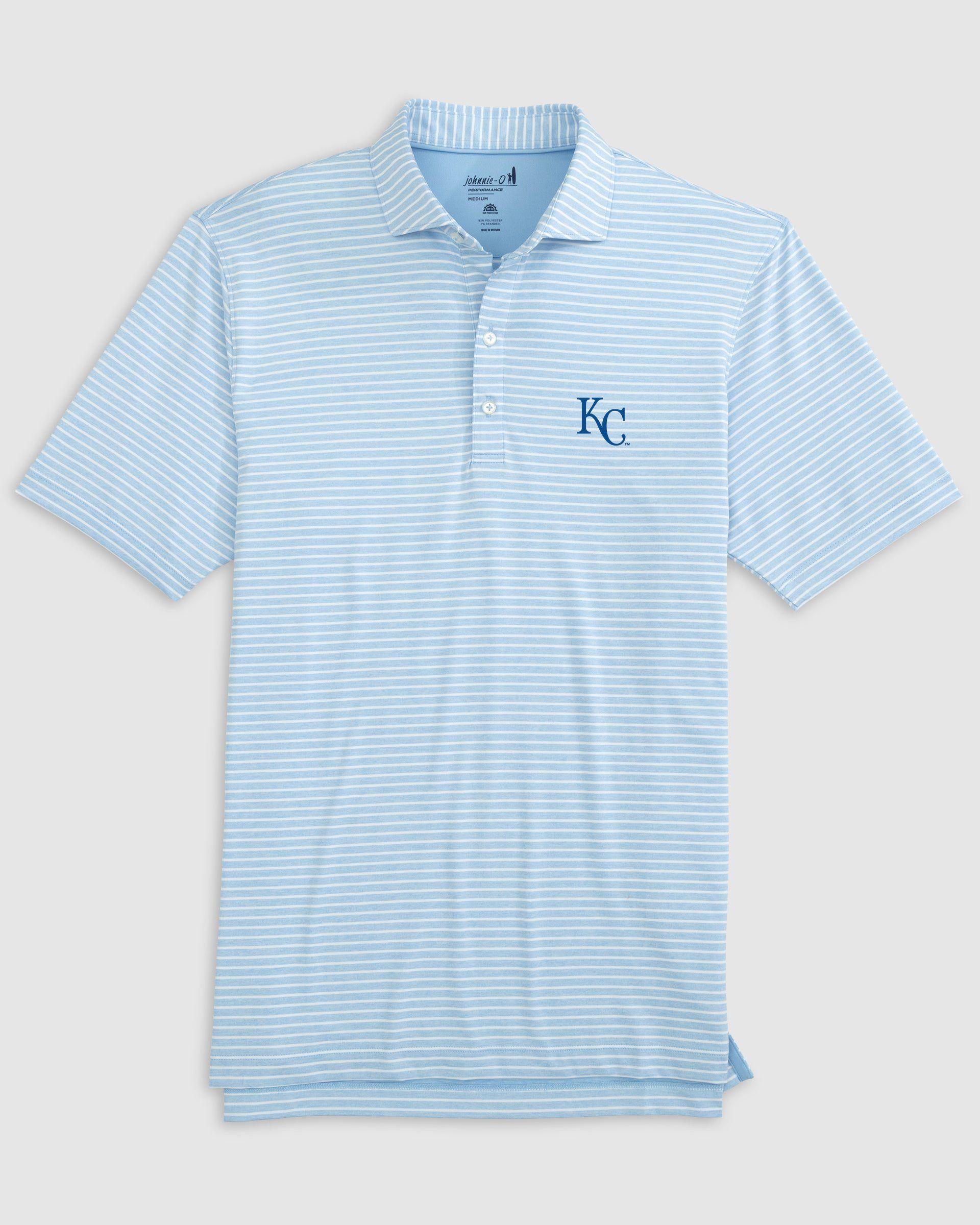 johnnie-O Toronto Jays Clipperr Striped Jersey Performance Polo Product Image