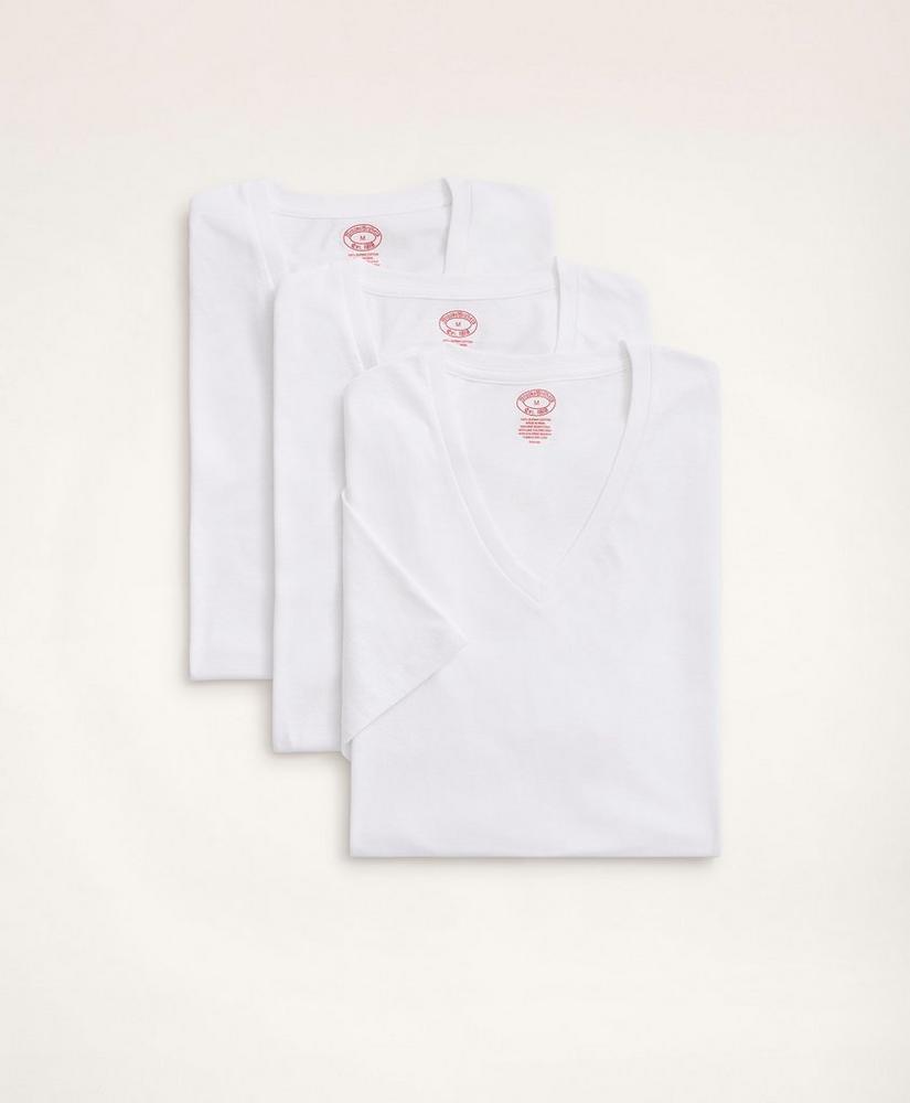 Supima® Cotton V-Neck Undershirt-3 Pack Product Image