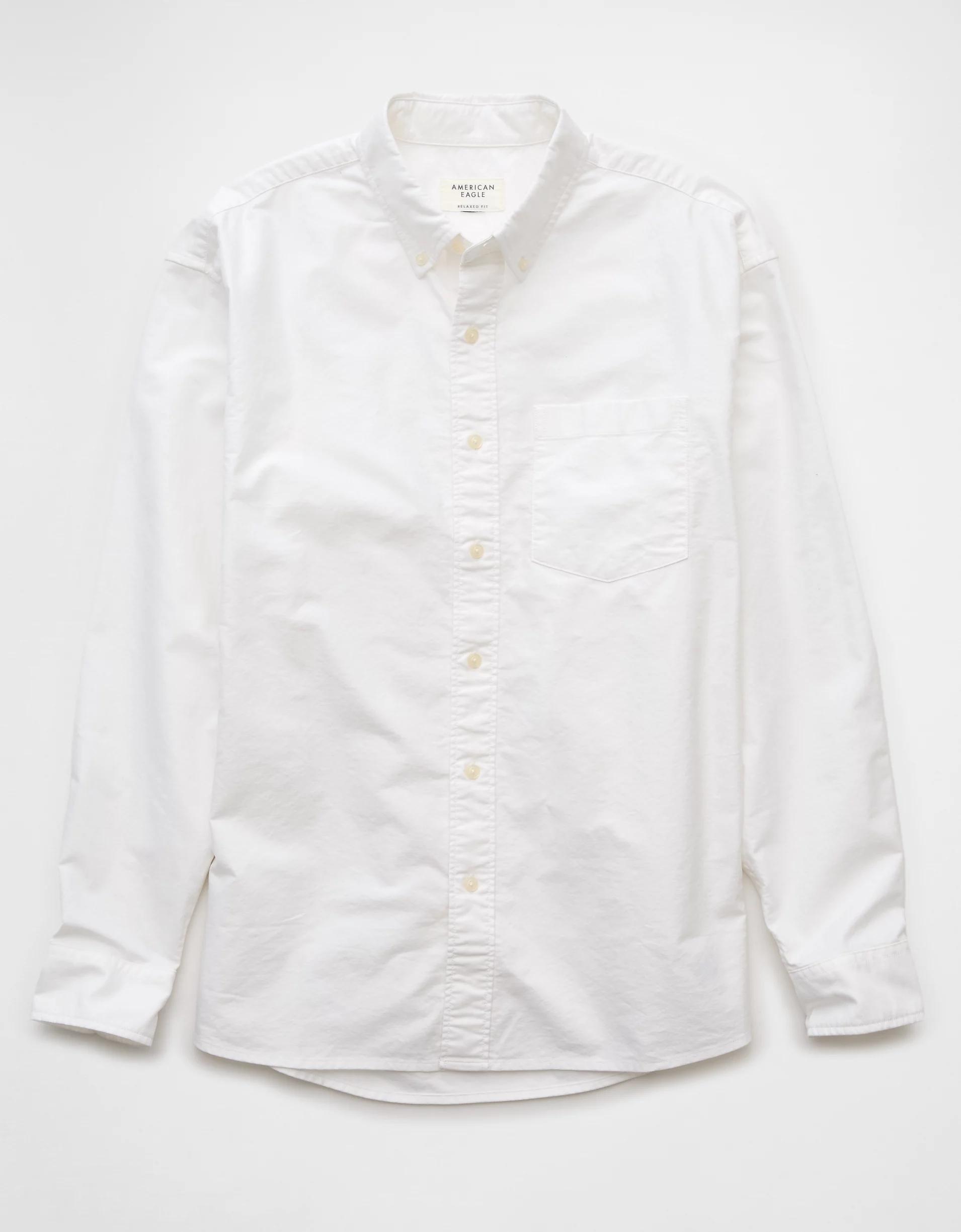 AE Everyday Relaxed Oxford Button-Up Shirt Product Image