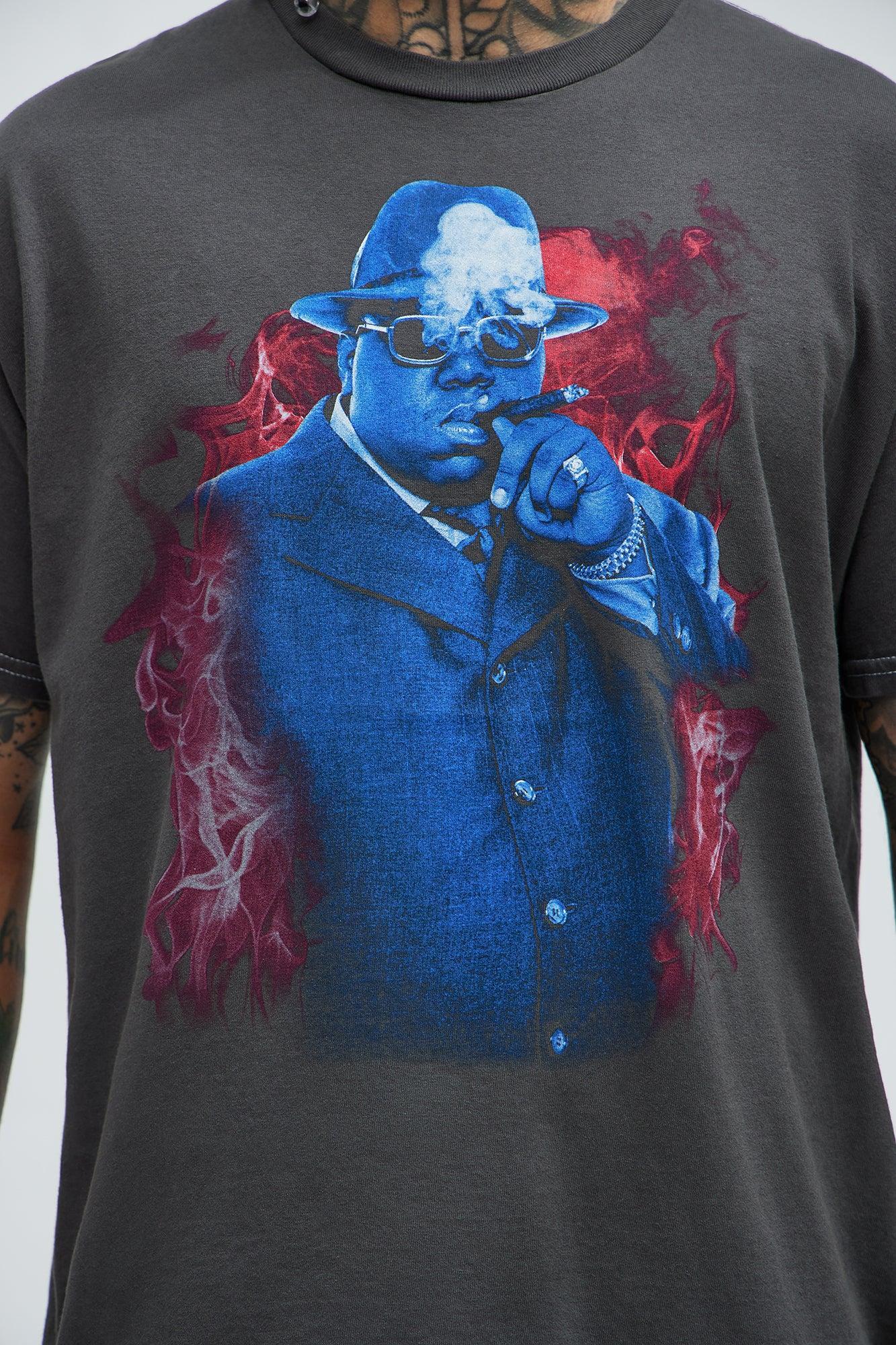 Notorious Biggie Smalls The King Of New York Short Sleeve Tee - Black Product Image