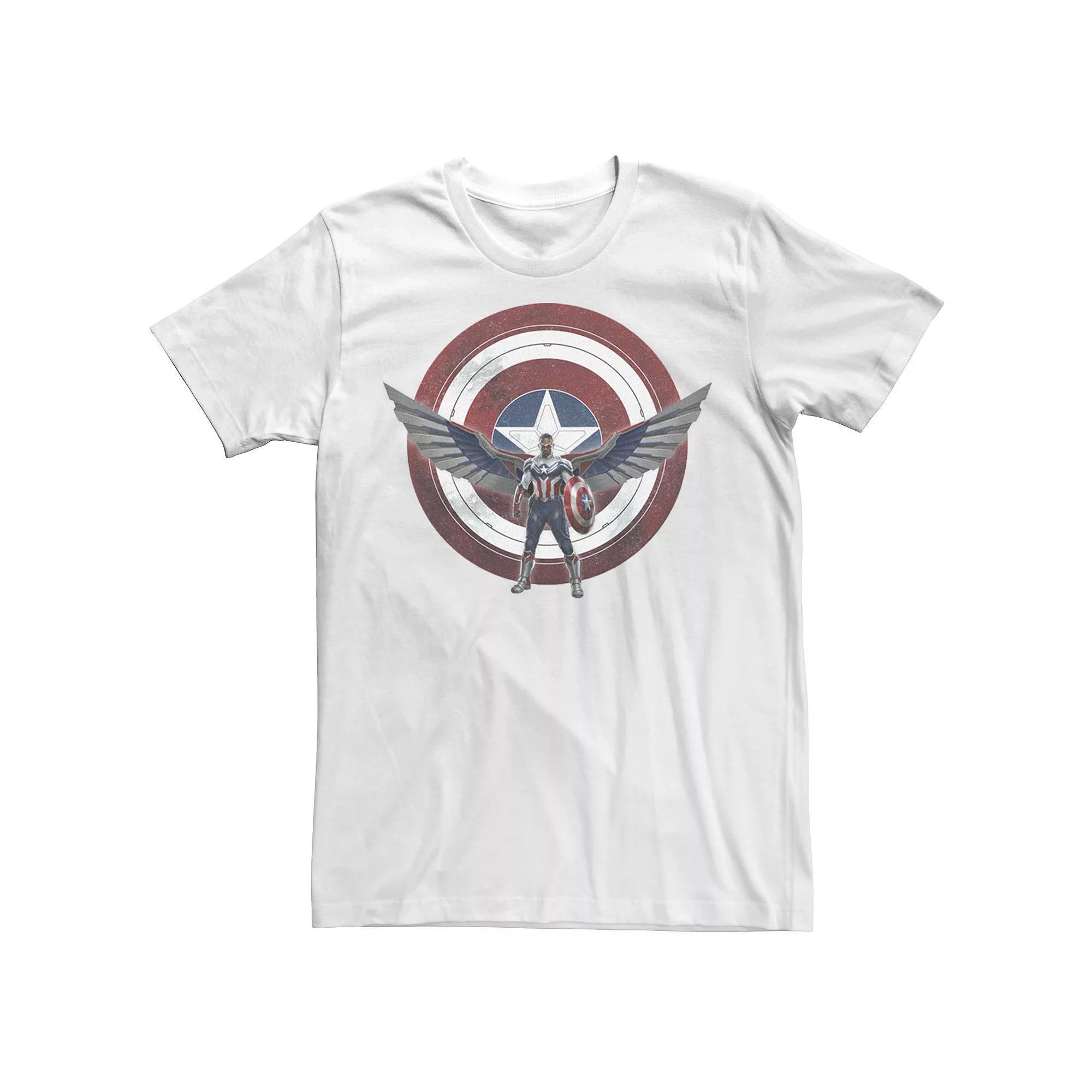 Men's Marvel The Falcon And The Winter Soldier Wield The Shield Tee, Size: XXL, White Product Image
