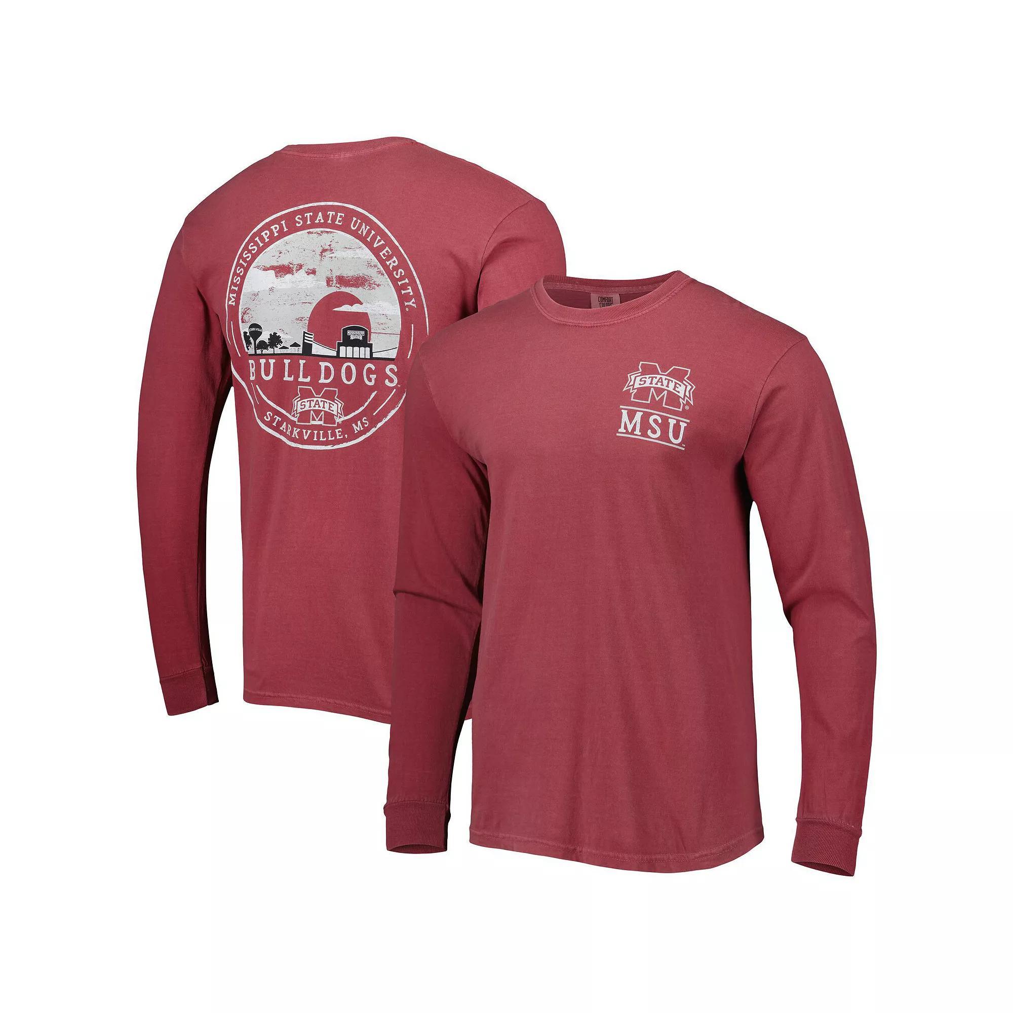 Men's Maroon Mississippi State Bulldogs Circle Campus Scene Long Sleeve T-Shirt, Size: Small, Mst Red Product Image