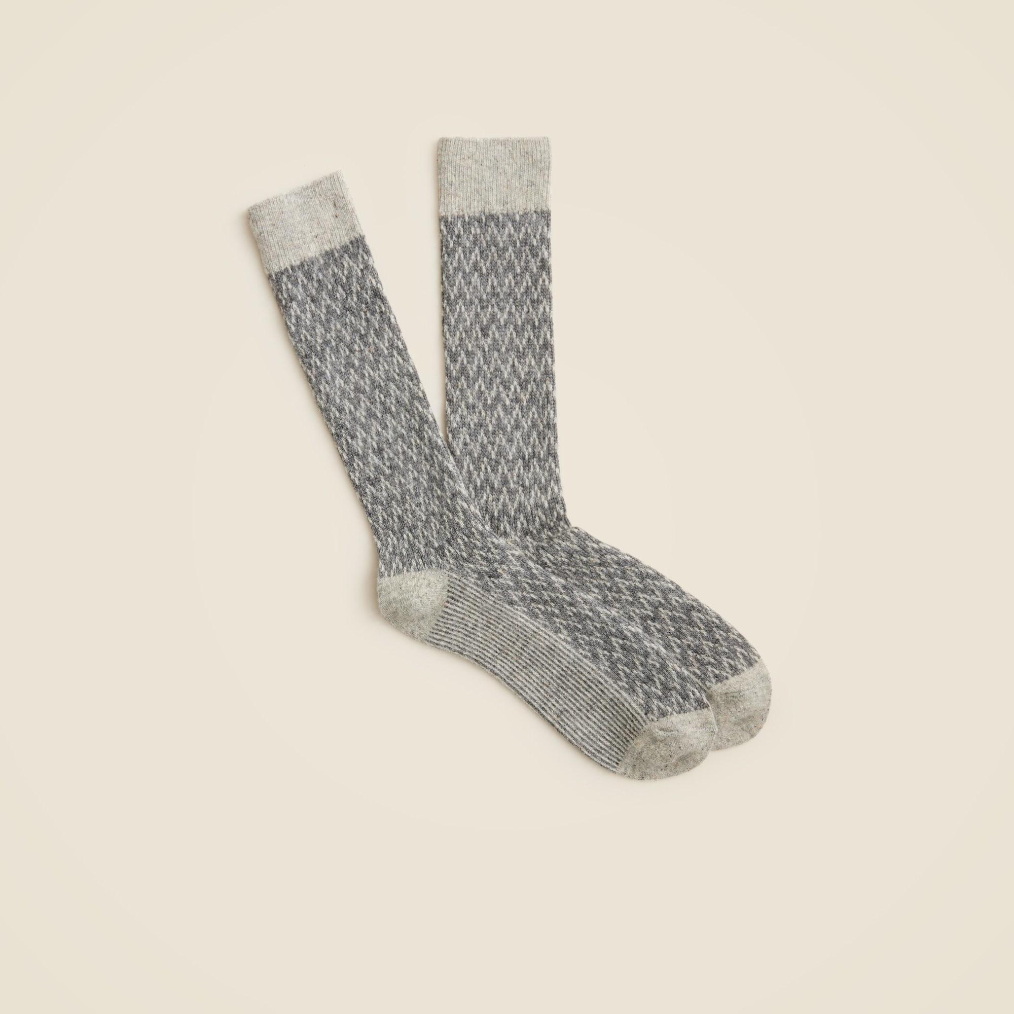 Wool-blend herringbone socks Product Image