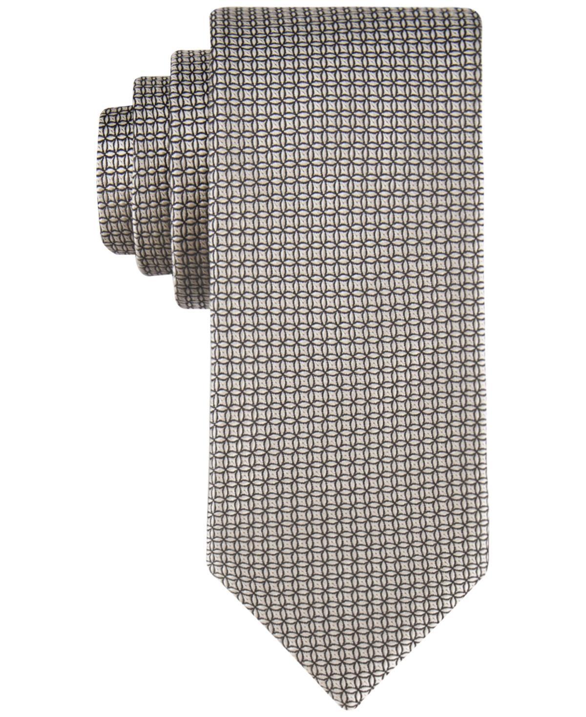 Calvin Klein Mens Solid Geo-Print Tie Product Image