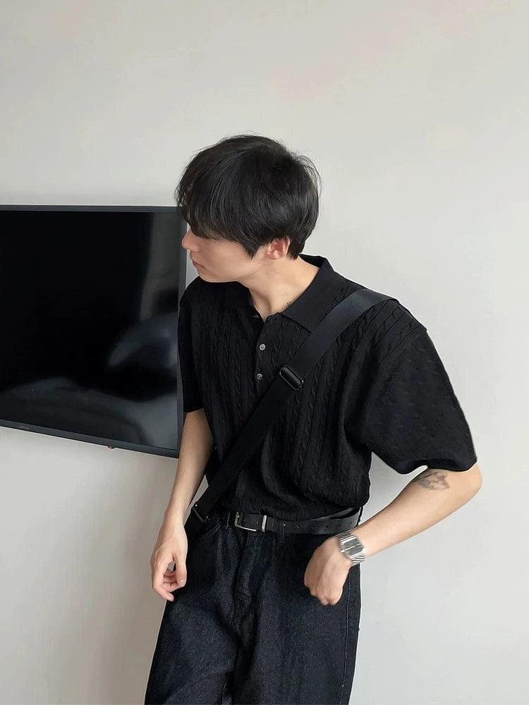 RT No. 18302 KNIT TWIST POLO SHORT SLEEVE Product Image