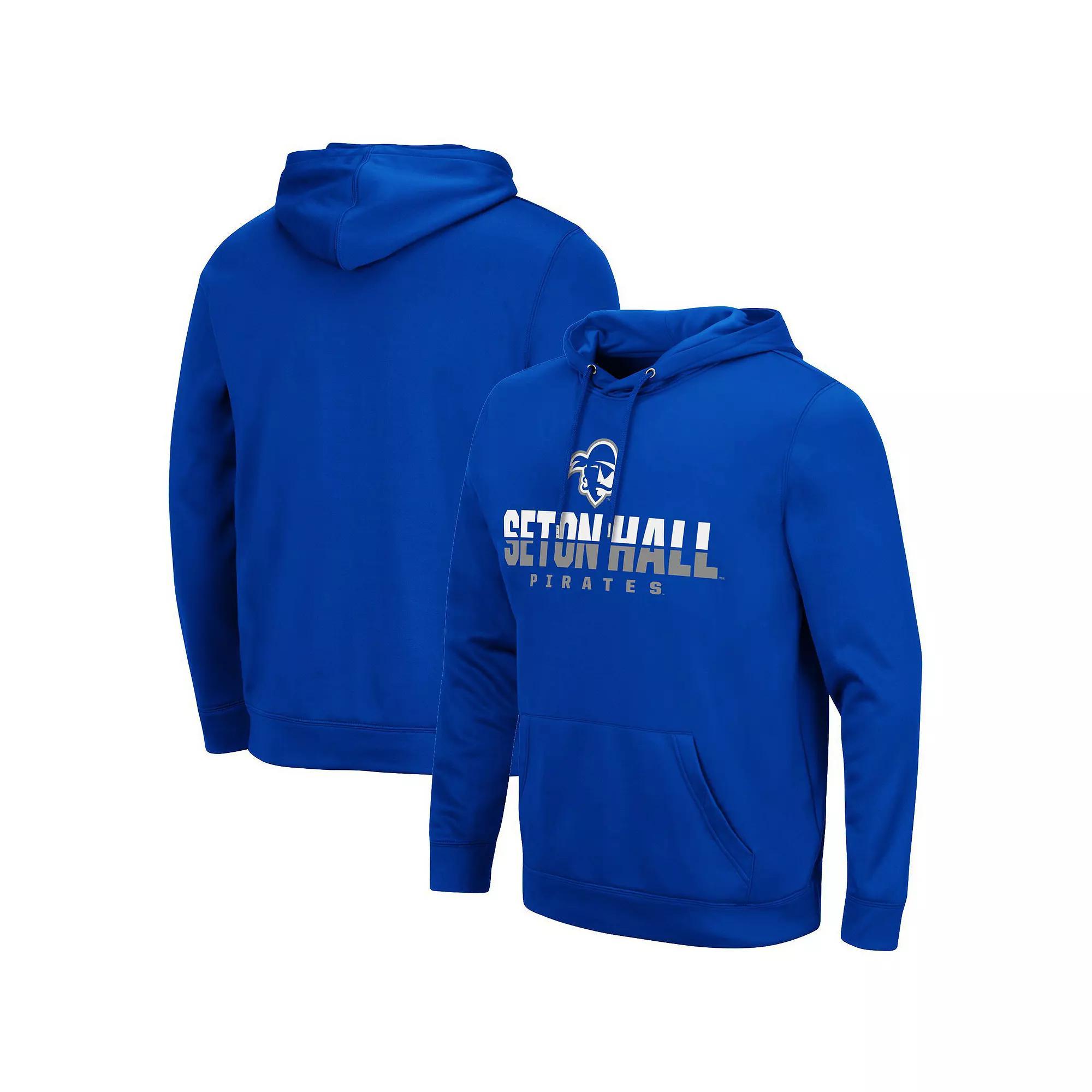 Men's Colosseum Blue Seton Hall Pirates Lantern Pullover Hoodie, Size: Medium Product Image