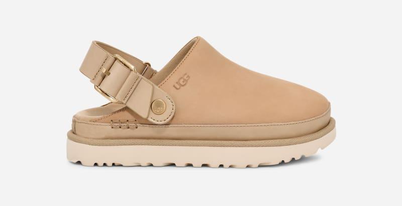 UGG Womens Goldenstar Villa Clog Nubuck Shoes Product Image