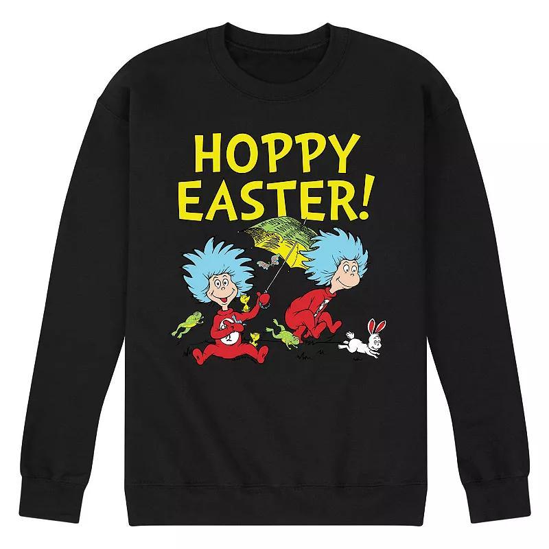 Mens Dr. Seuss Hoppy Easter Sweatshirt Blue Product Image