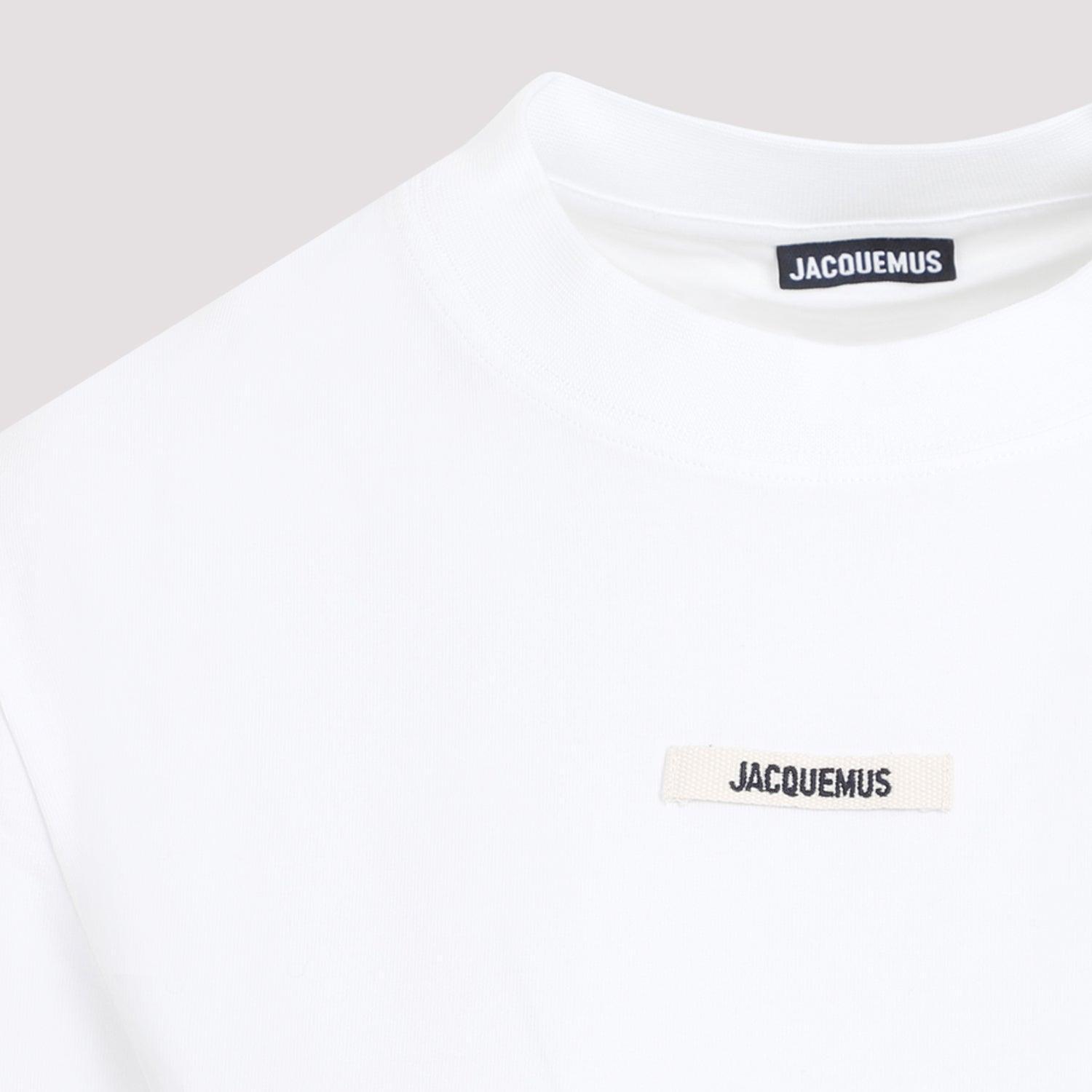 JACQUEMUS The Gros Grain T-shirt In White Product Image