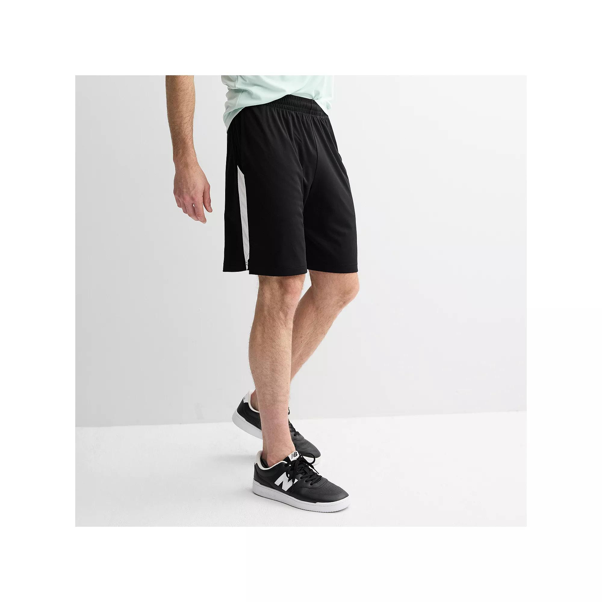 Men's Tek Gear® Dry Tek Shorts, Size: Medium, Black White Product Image