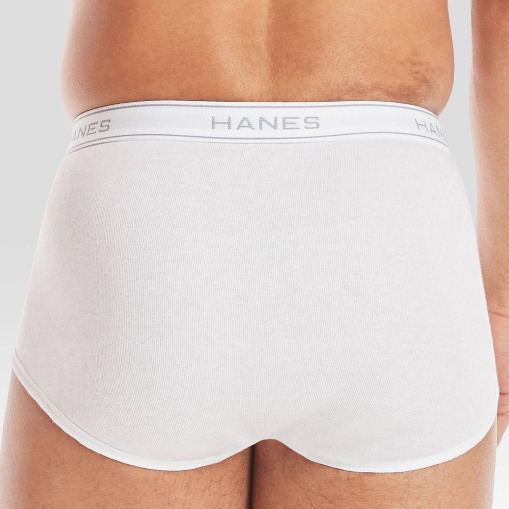 Hanes Mens White Cotton Brief Underwear, 9-Pack XL Product Image