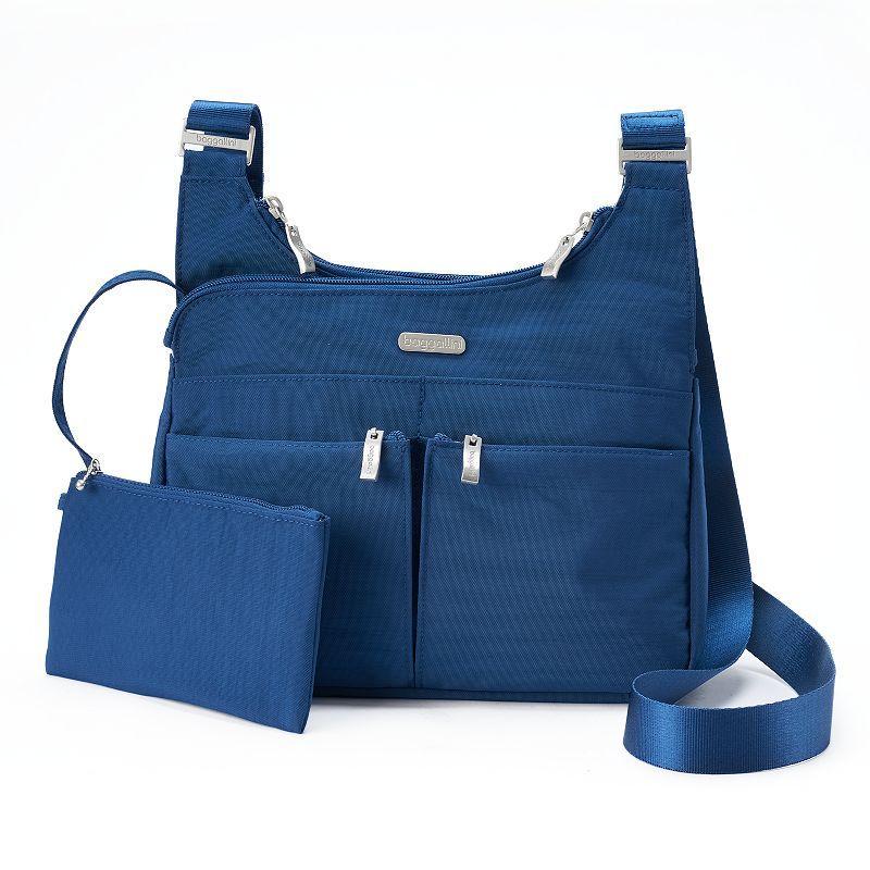 Women's Baggallini Cross Over Crossbody Bag with RFID Blocking Wristlet, Apple Product Image