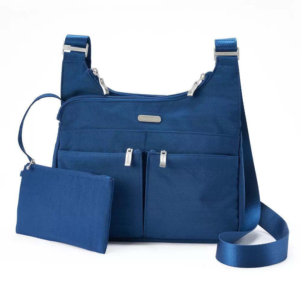 Women's Baggallini Cross Over Crossbody Bag with RFID Blocking Wristlet, Apple Product Image