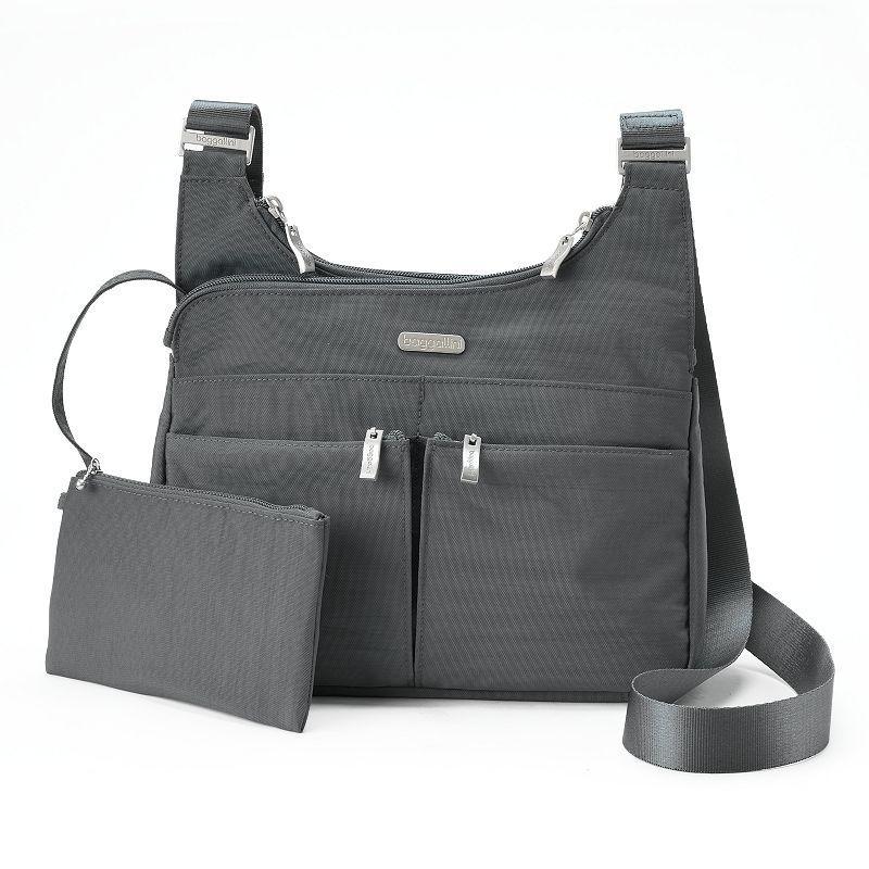 Women's Baggallini Cross Over Crossbody Bag with RFID Blocking Wristlet, Apple Product Image