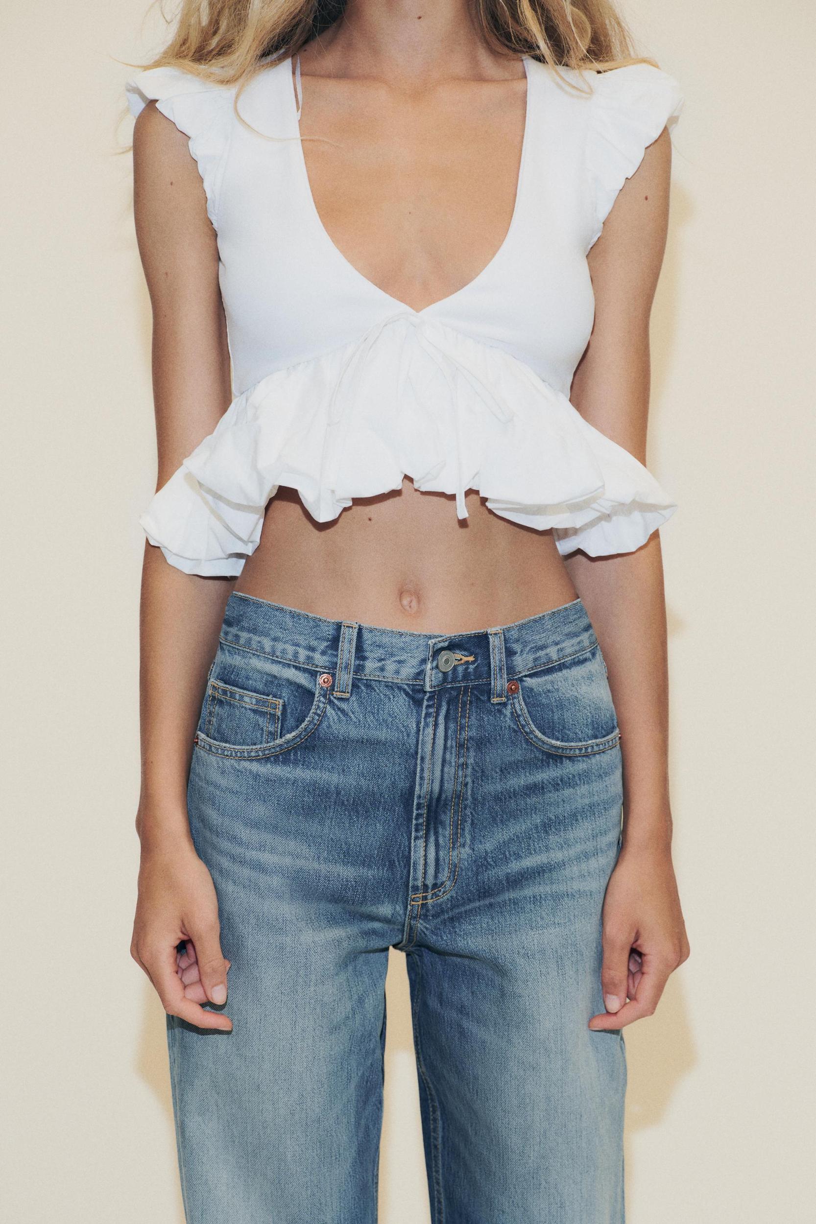 CONTRAST BOW T-SHIRT Product Image