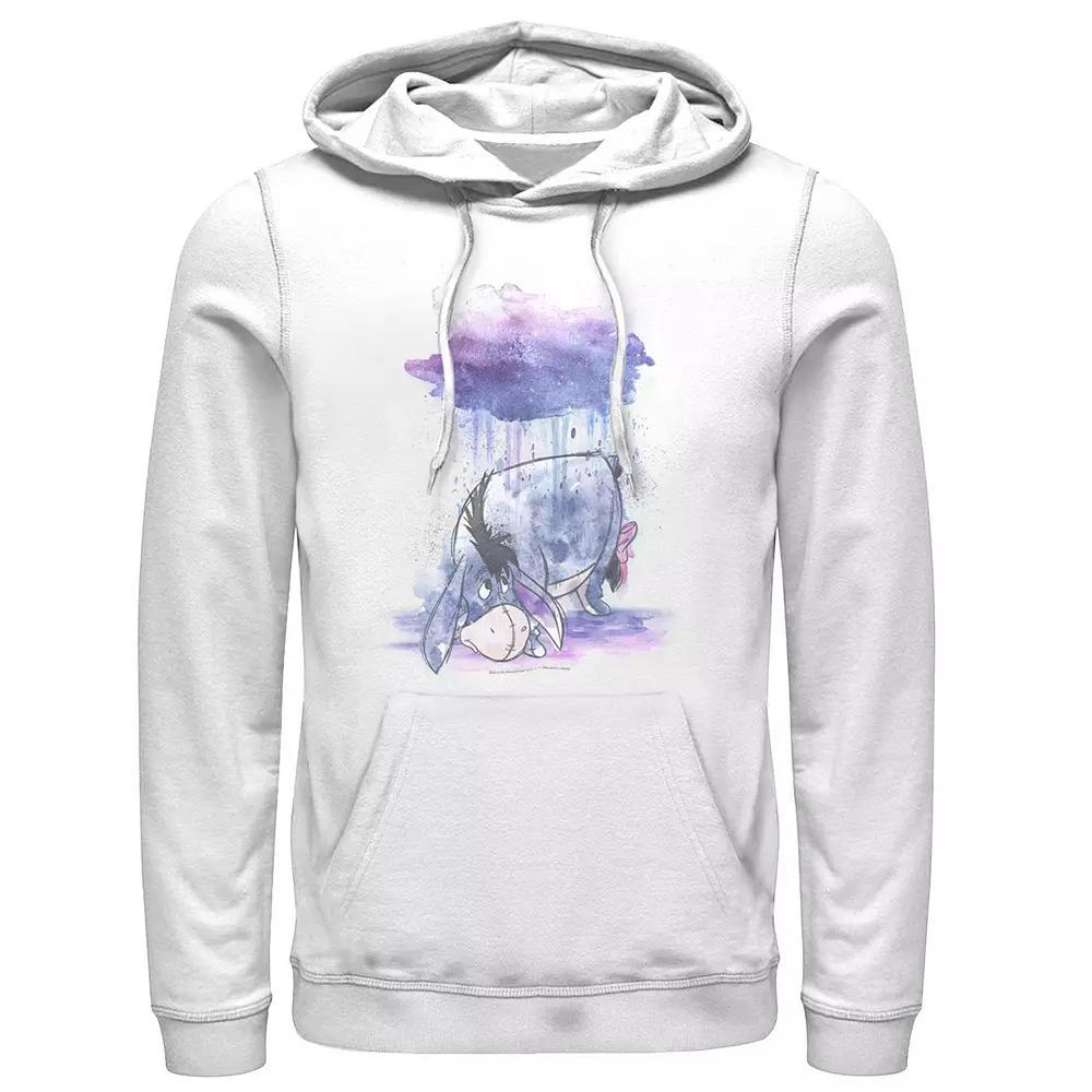 Disney's Winnie The Pooh Eeyore Men's Watercolor Rain Cloud Hoodie,  Product Image