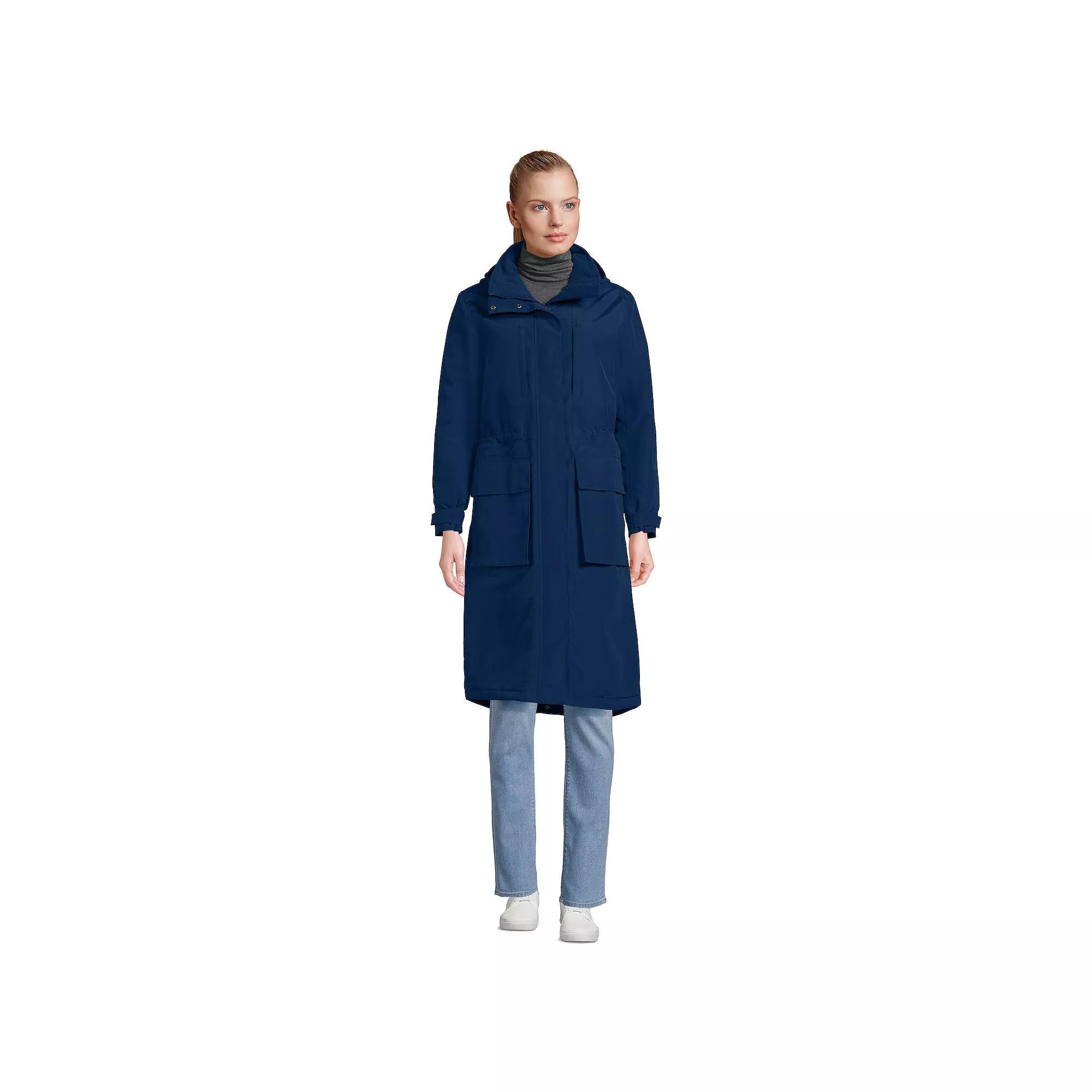 Petite Lands' End Squall Waterproof Insulated Winter Stadium Maxi Coat, Women's,  Product Image
