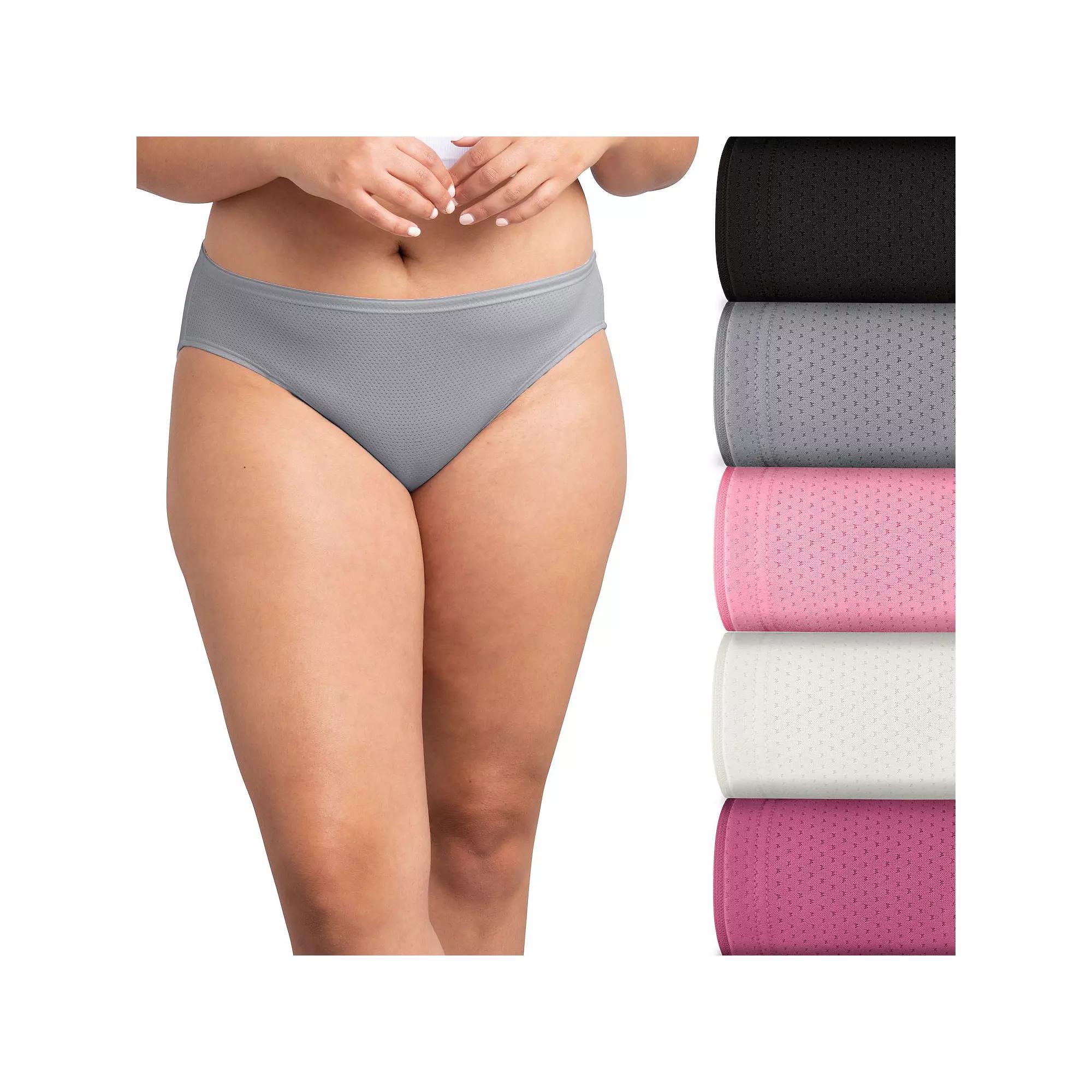 Women's Fruit of the Loom® Signature Breathable 5-pack Micro-Mesh Bikini Panty 5DBMBKK,  Product Image