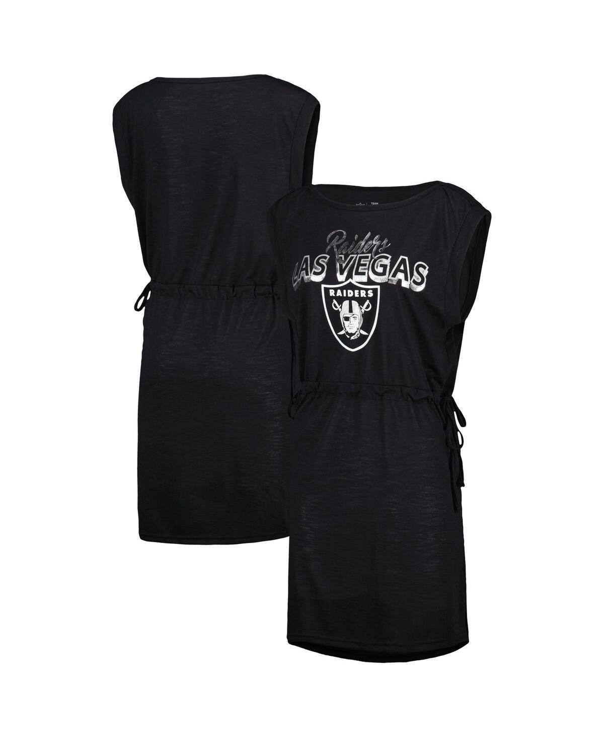 Womens G-III 4Her by Carl Banks Black Las Vegas Raiders G.O.A.T. Swimsuit Cover-Up Product Image