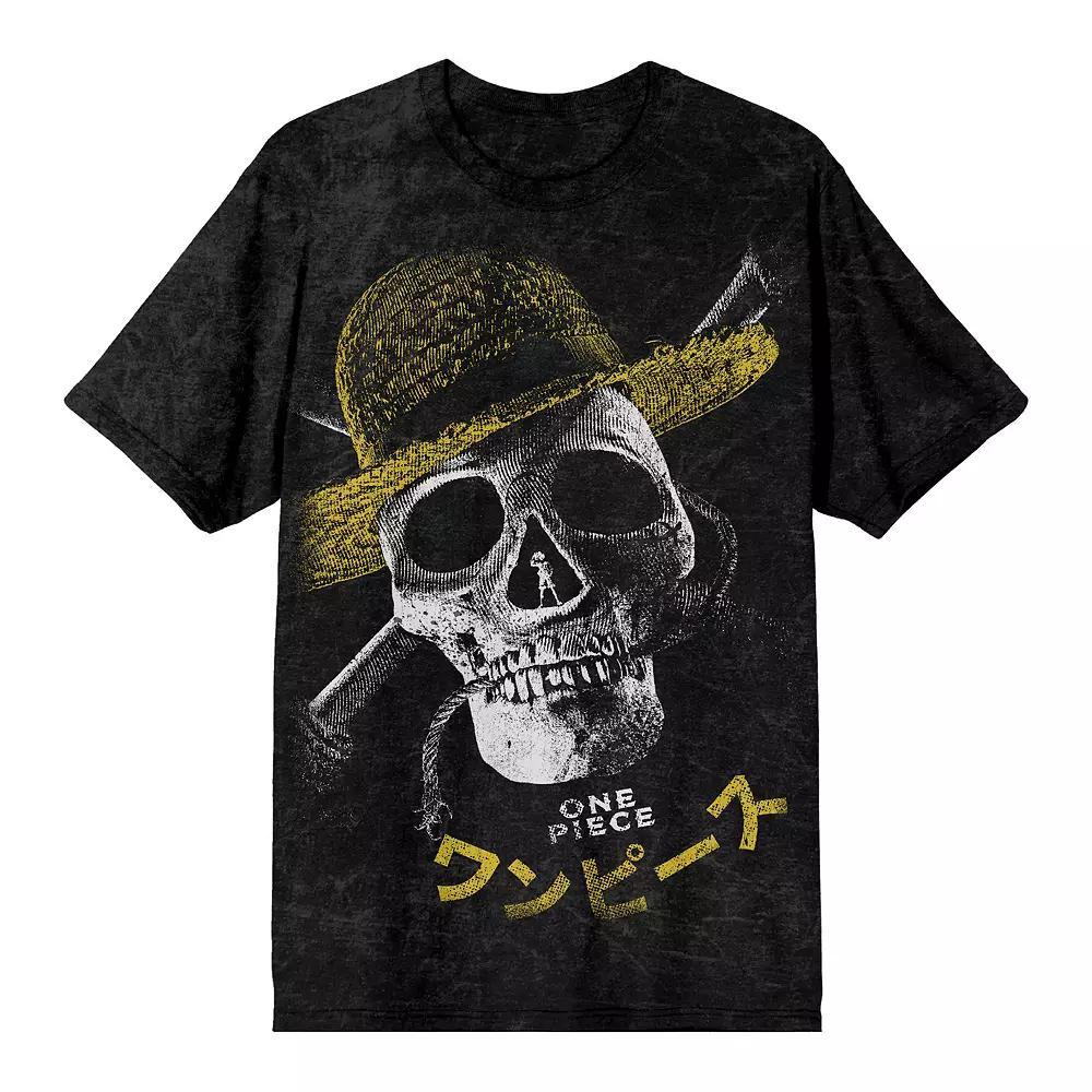 Men's One Piece Live Action Graphic Tee, Size: Large, Black Product Image