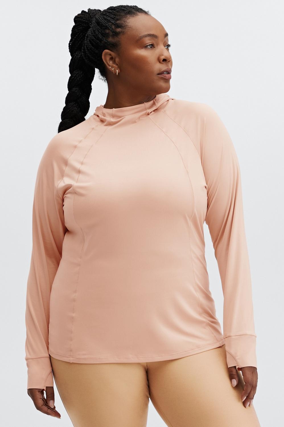 Fabletics Vada Hoodie Womens Birchwood plus Size 4X Product Image