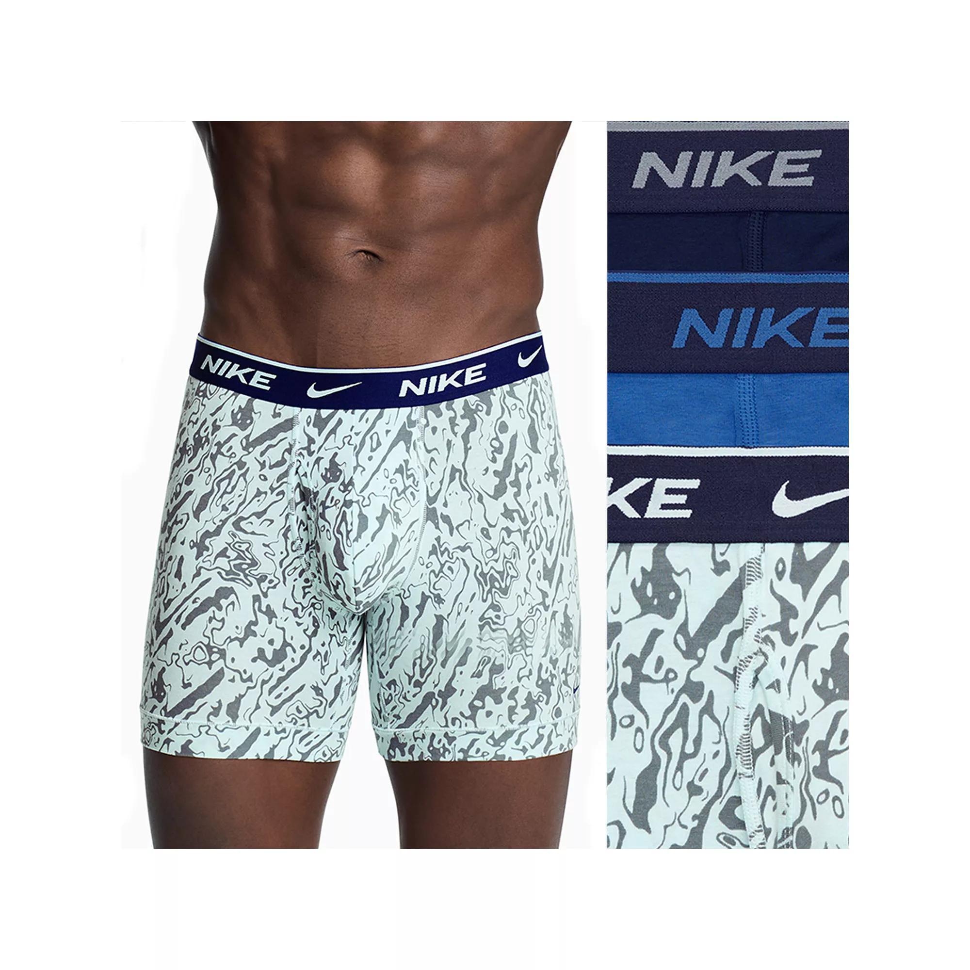 Mens Nike 3-Pack Dri-FIT Essential Cotton Stretch 6 Boxer Briefs Product Image