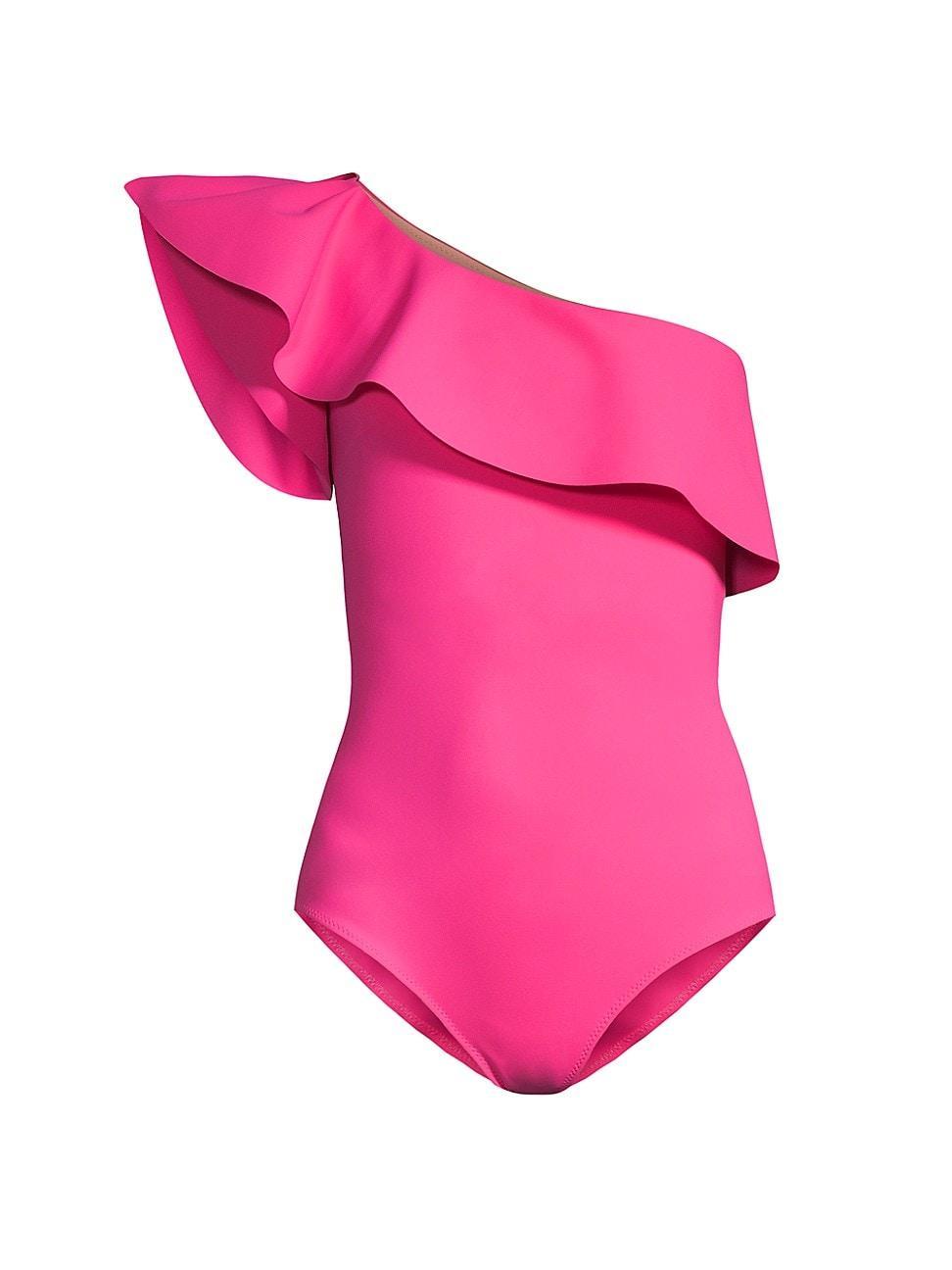 Womens Eli Ruffle One-Piece Swimsuit Product Image