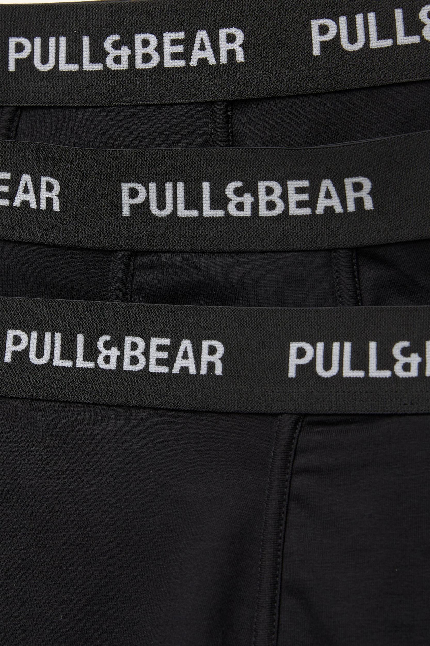 3-pack of black boxers with small logo Product Image