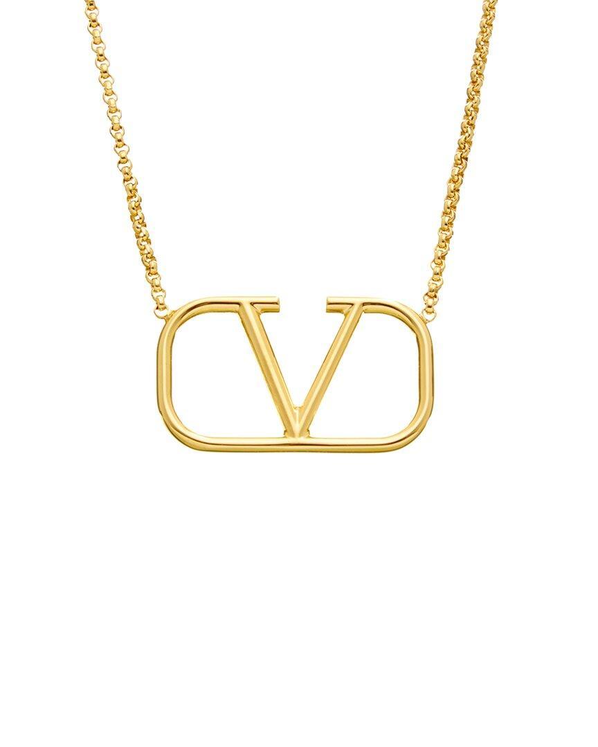 VALENTINO GARAVANI Valentino Vlogo Signature Necklace In Gold Product Image