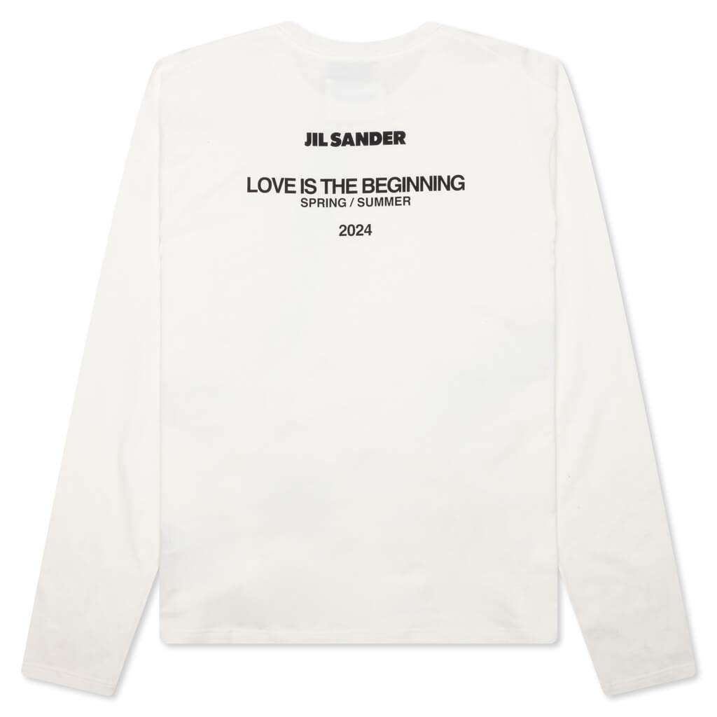 Love is The Beginning Crewneck T-Shirt - Coconut Male Product Image