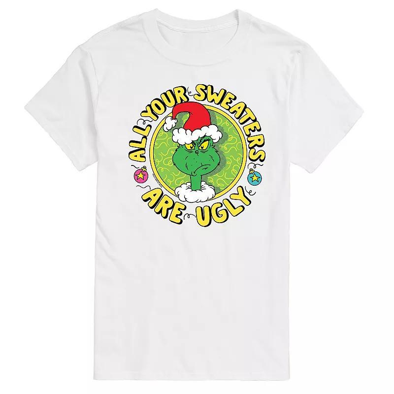 Men's Dr. Seuss The Grinch All Your Sweaters Are Ugly Graphic Tee, Size: Large, Black Product Image