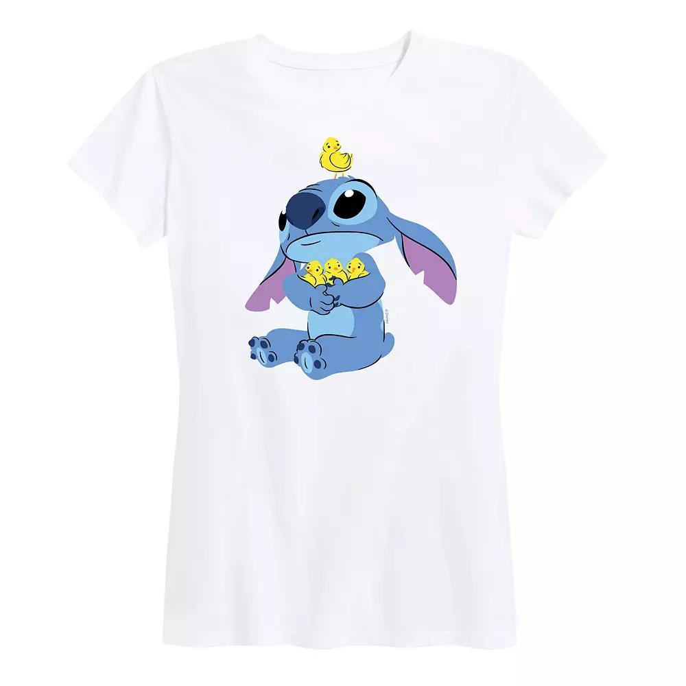 Disney's Lilo & Stitch Women's Chicks Graphic Tee, Size: XXL, White Product Image