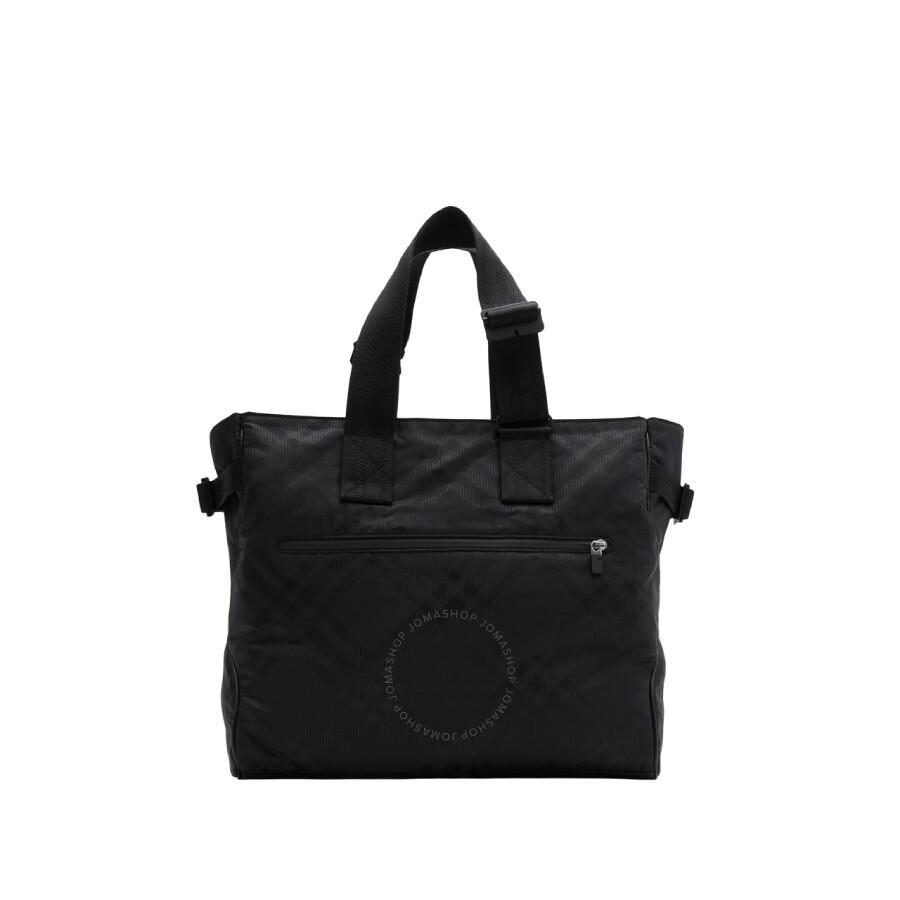 BURBERRY Check Jacquard Tote In Black Product Image